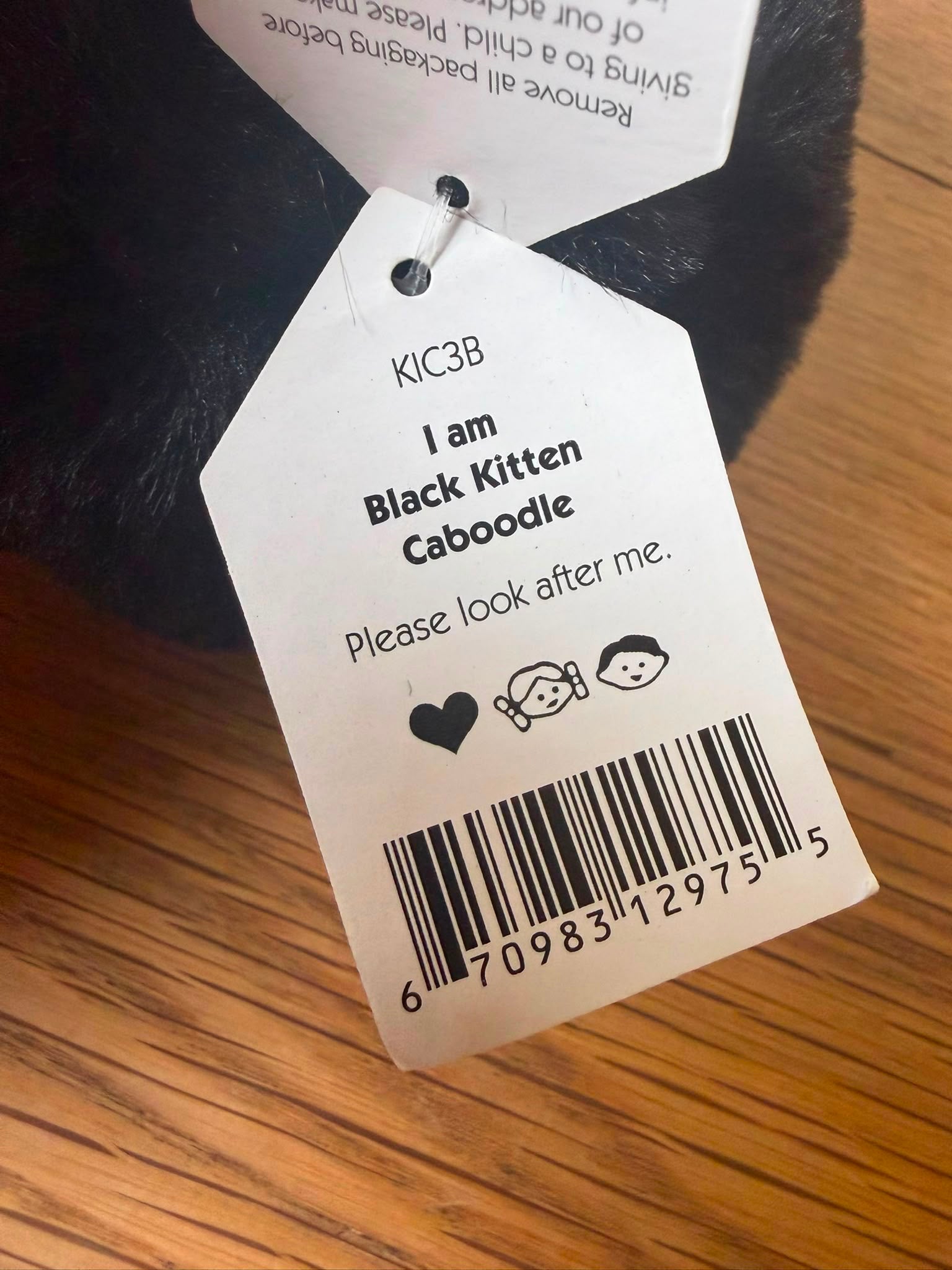 Jellycat Black Caboodle Kitten