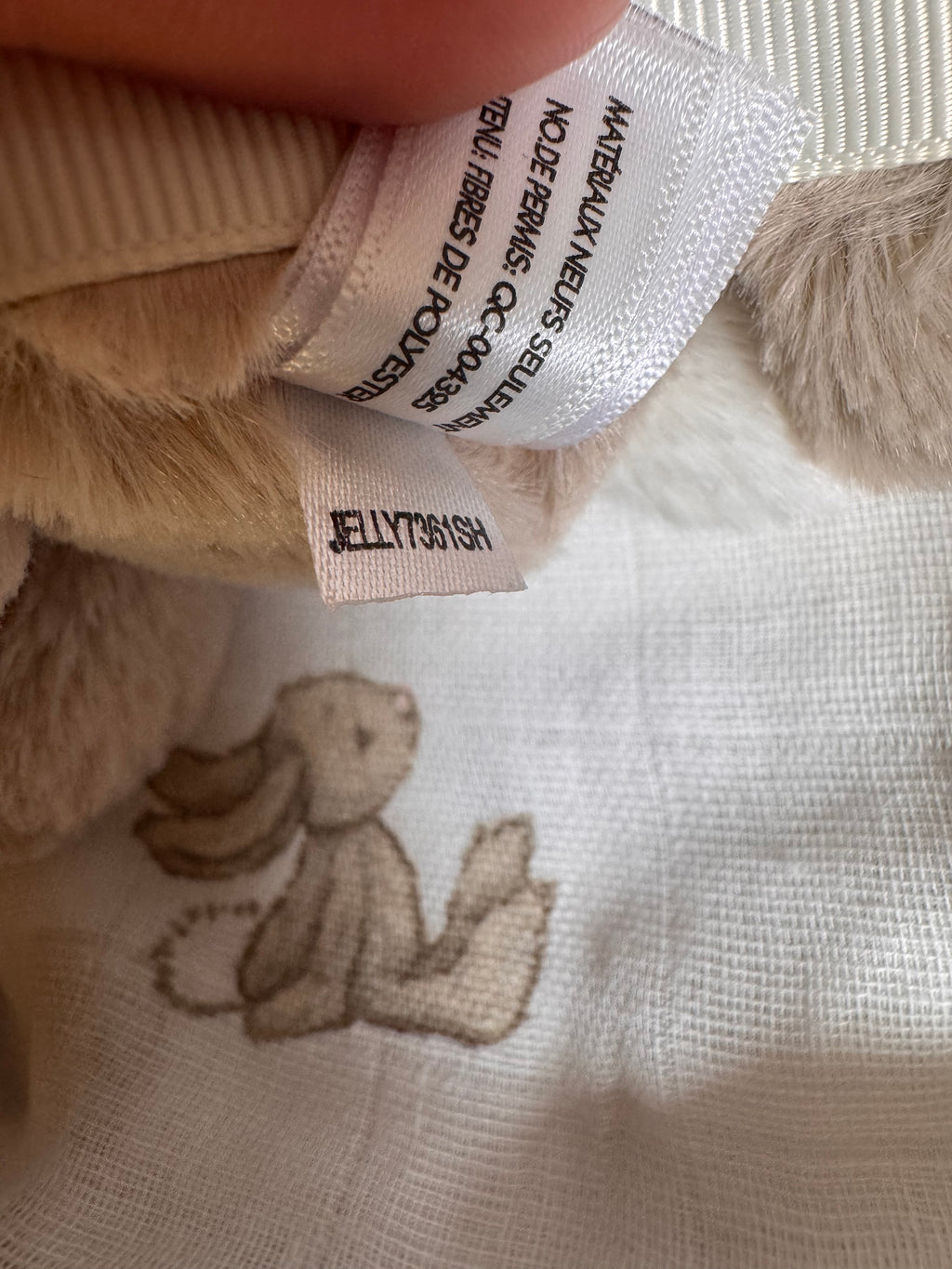 Bashful Beige Bunny Muslin and Toy