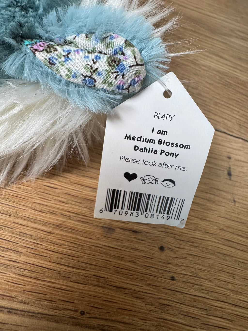 Jellycat Médium Blossom Dahlia Pony