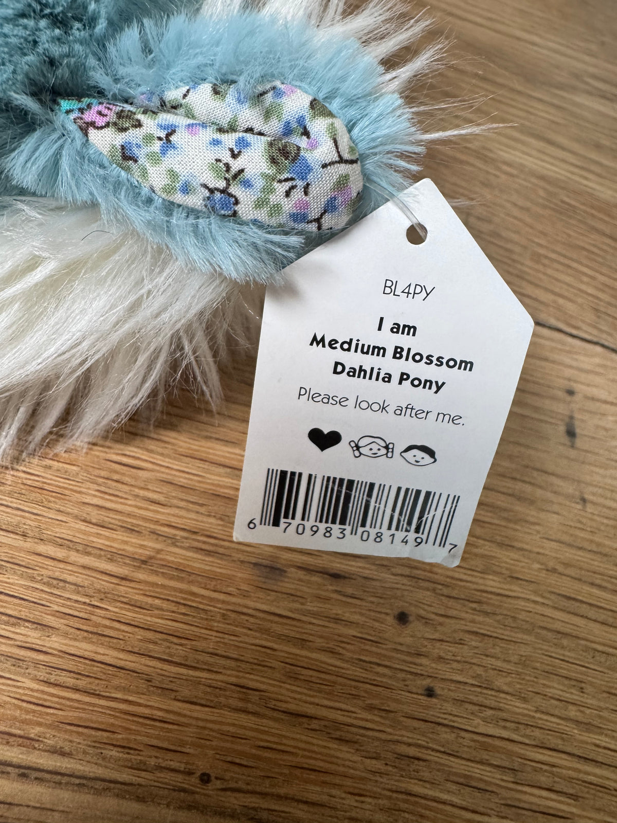 Jellycat Médium Blossom Dahlia Pony