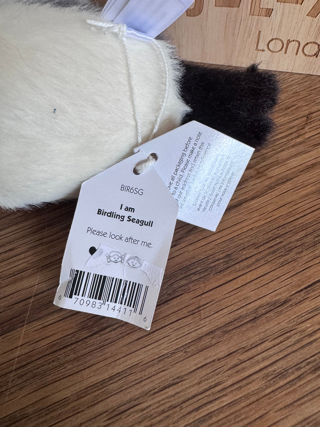 Jellycat Birdling Seagull