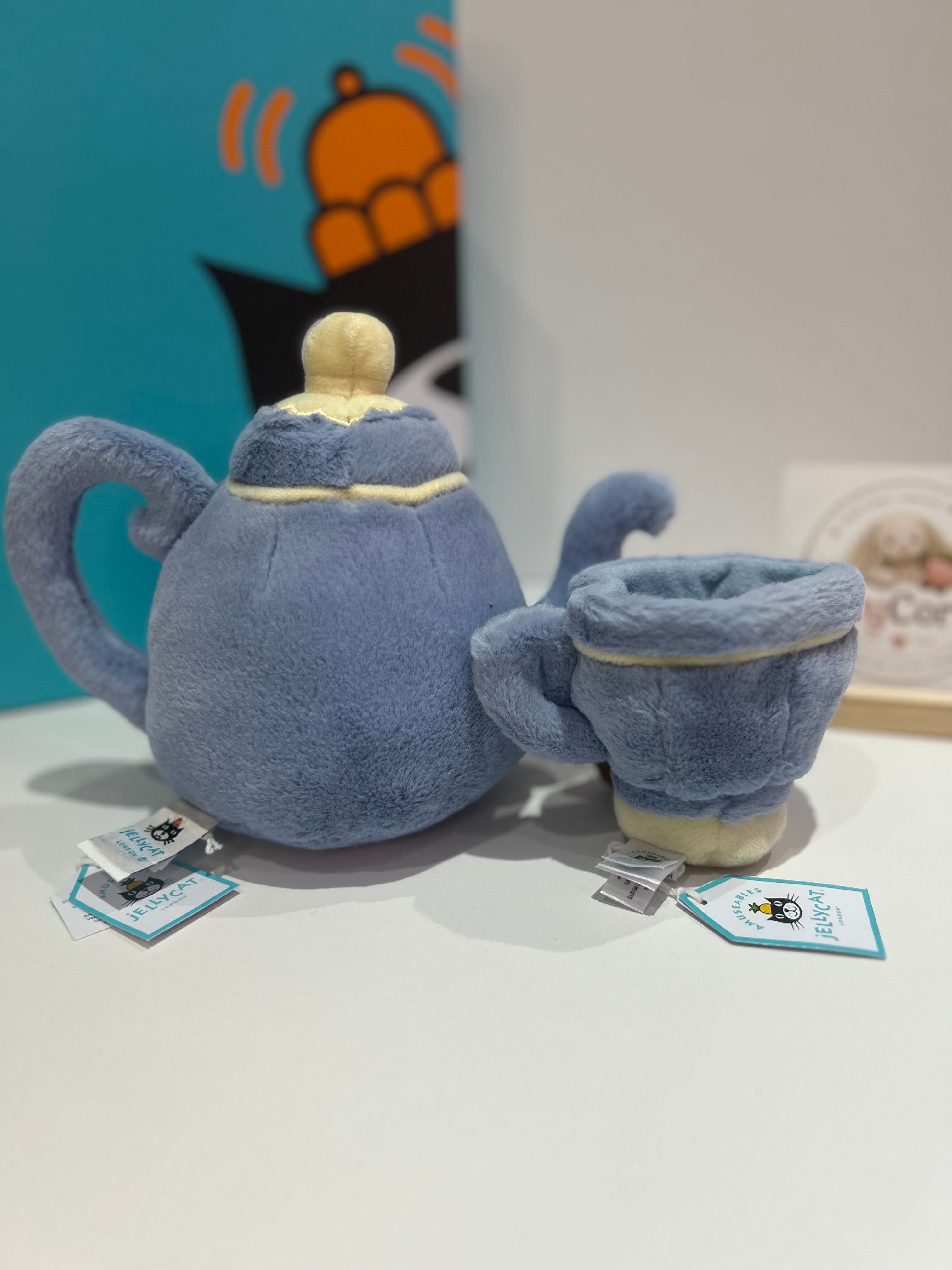 Jellycat Vicky Teapot & Seb Teacup Bundle