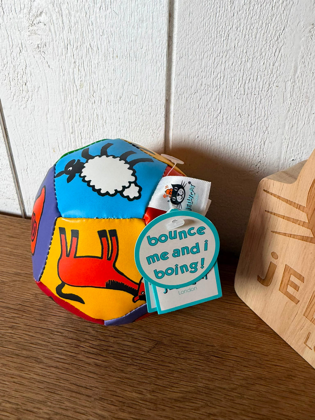 Jellycat Farm Tails Boing Ball