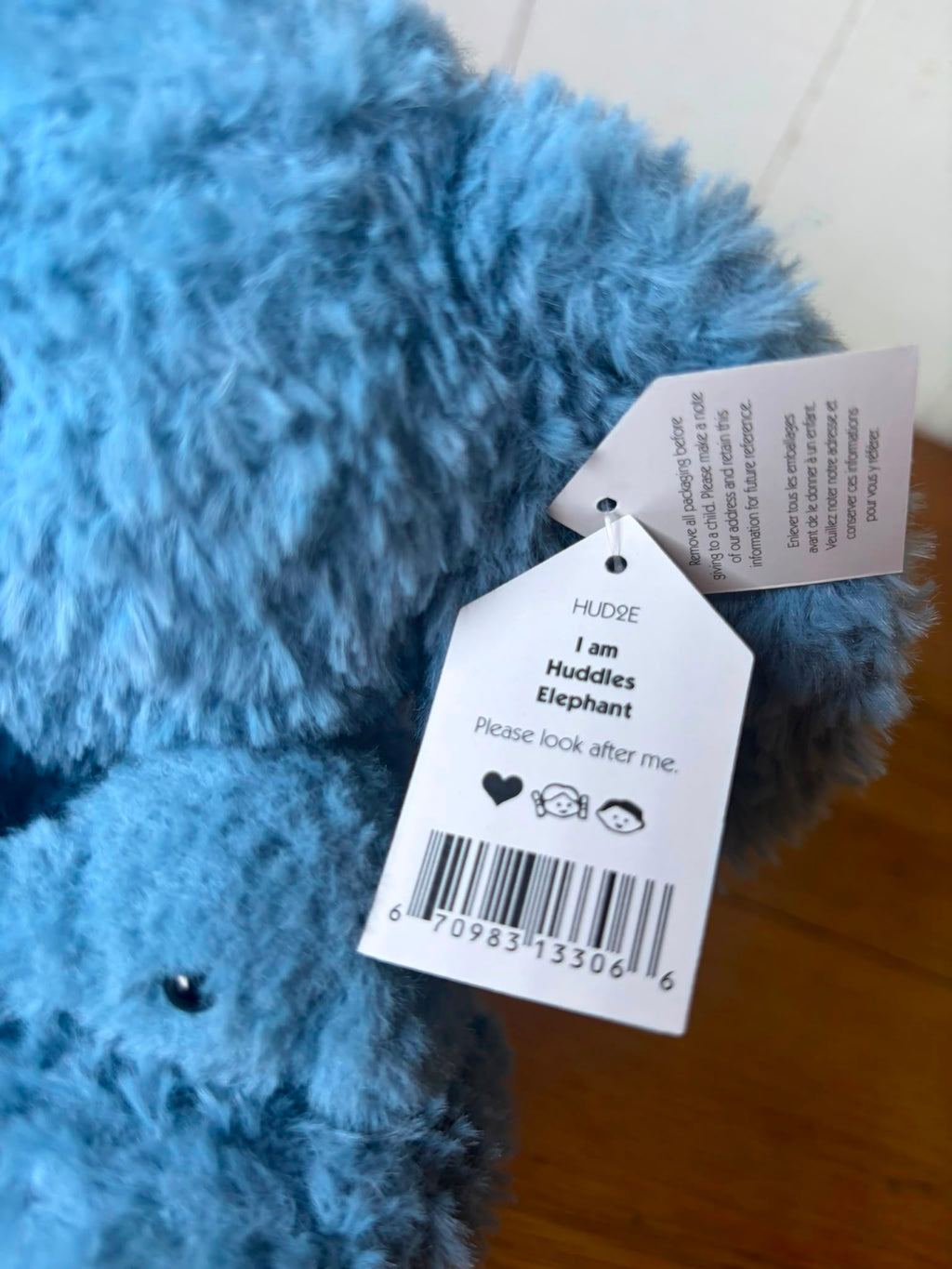 Jellycat Blue Huddles Elephant