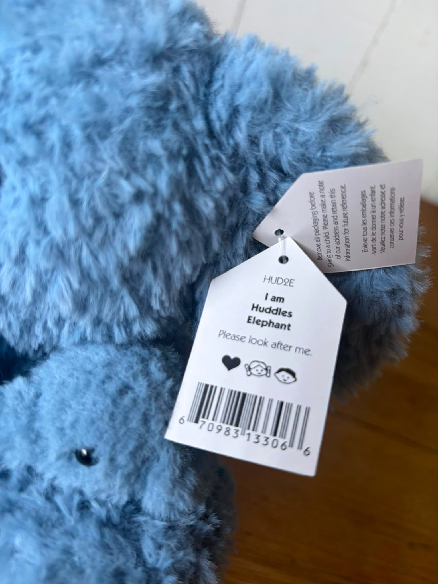 Jellycat Blue Huddles Elephant