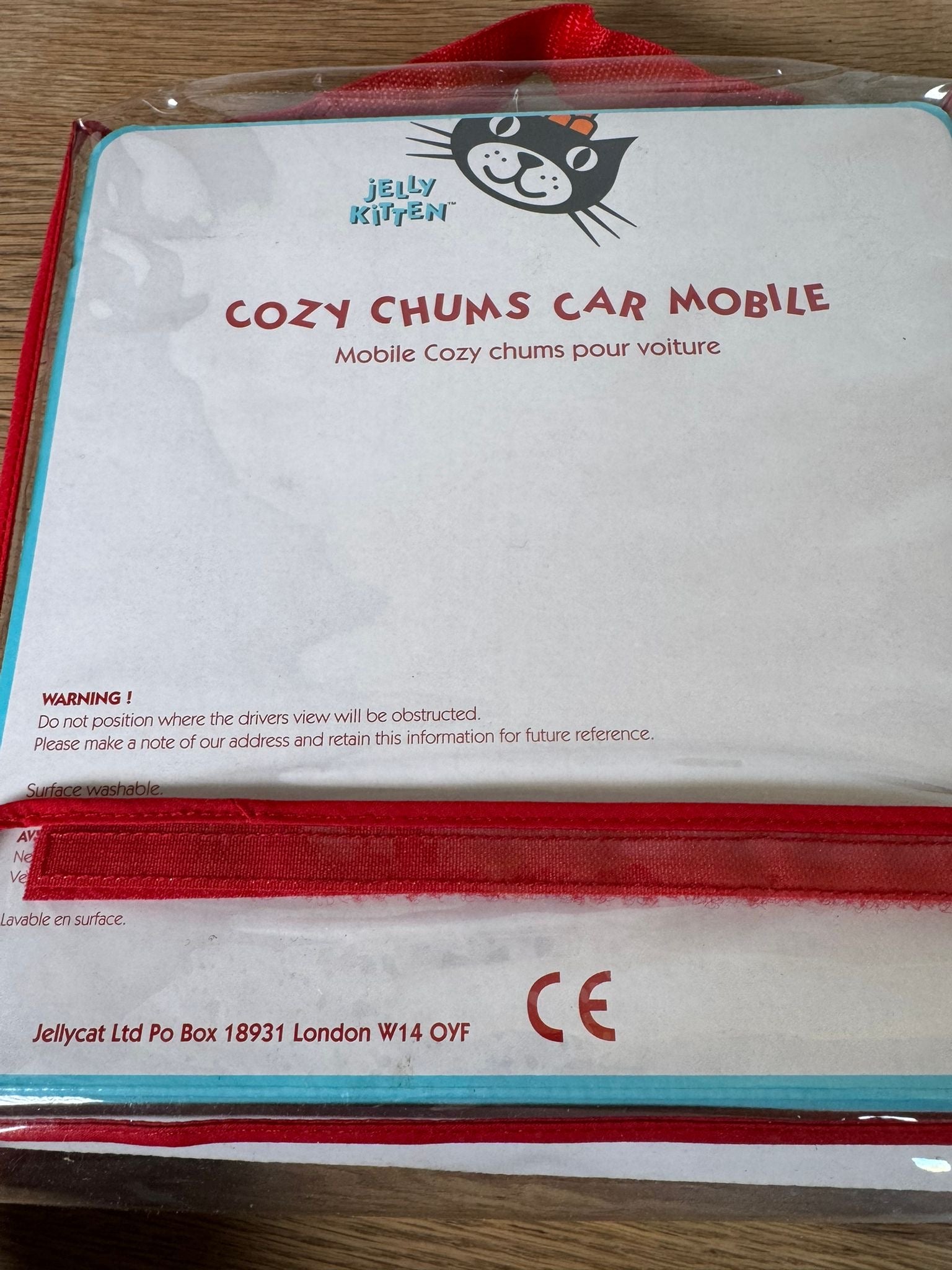 Jellycat Cozy Chums Car Mobile HTF