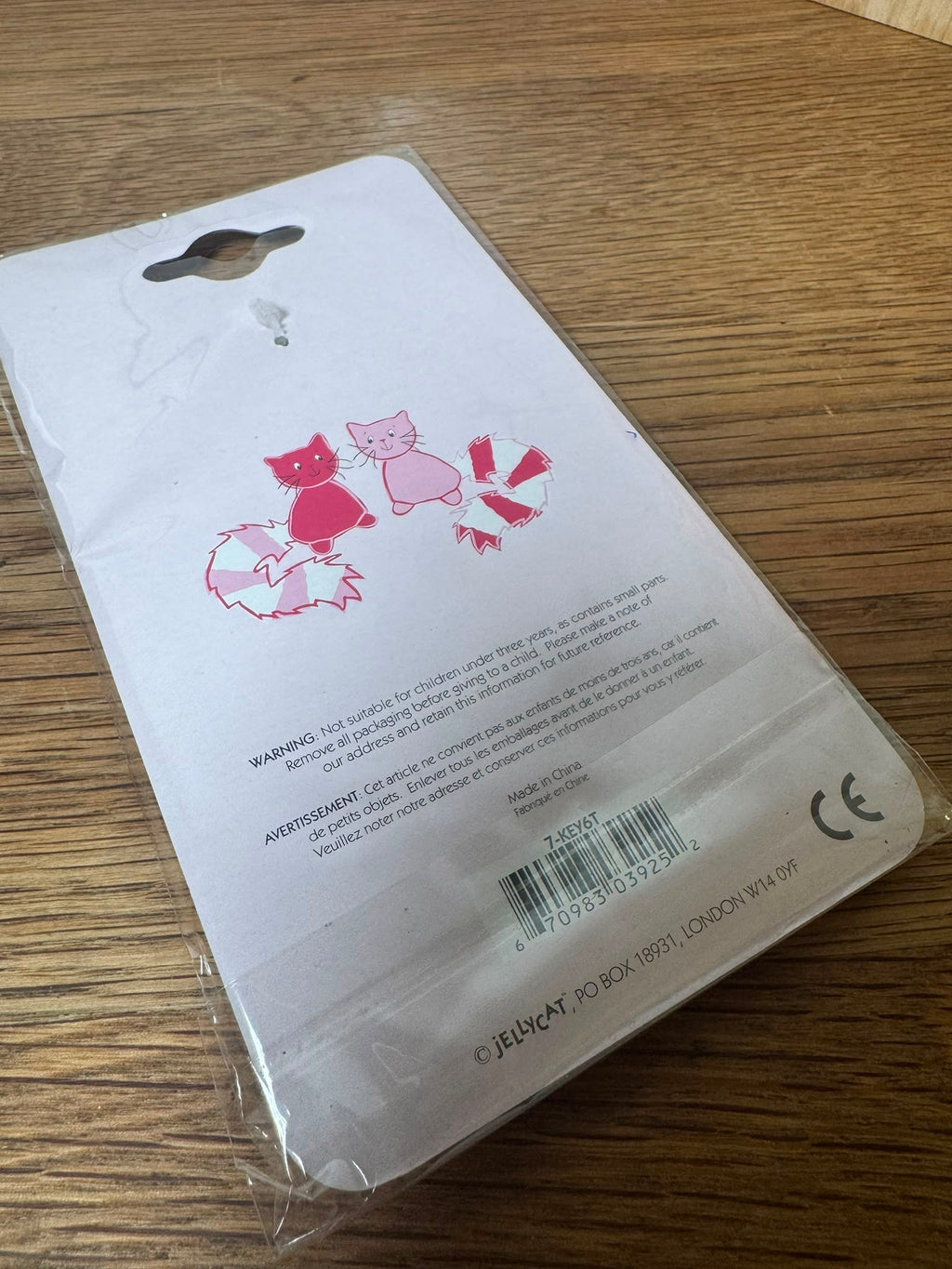 Jellycat x Kitty Galore Keyring