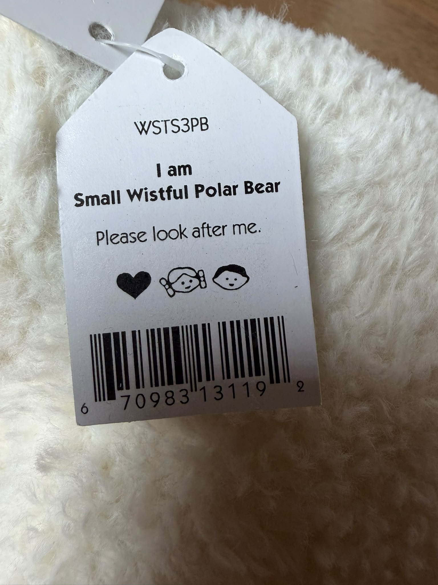 Jellycat Wistful Polar Bear - Small