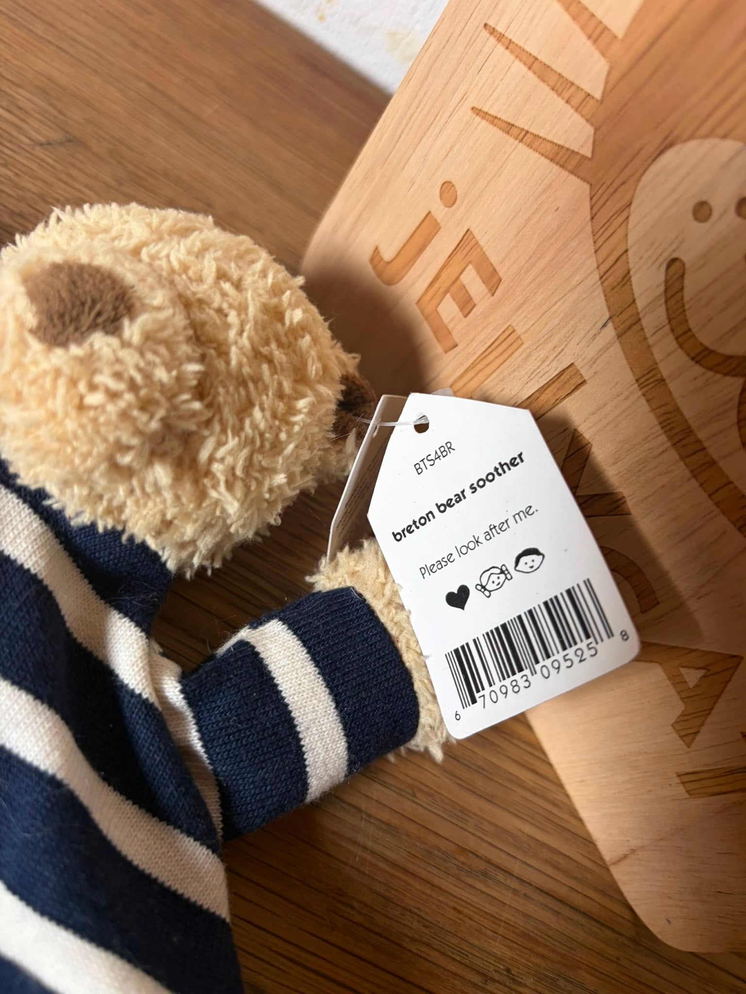 Jellycat Breton Bear Soother Comforter
