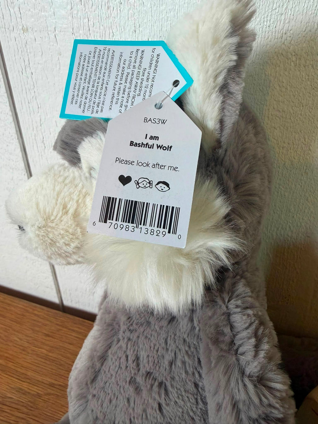 Jellycat Bashful Wolf