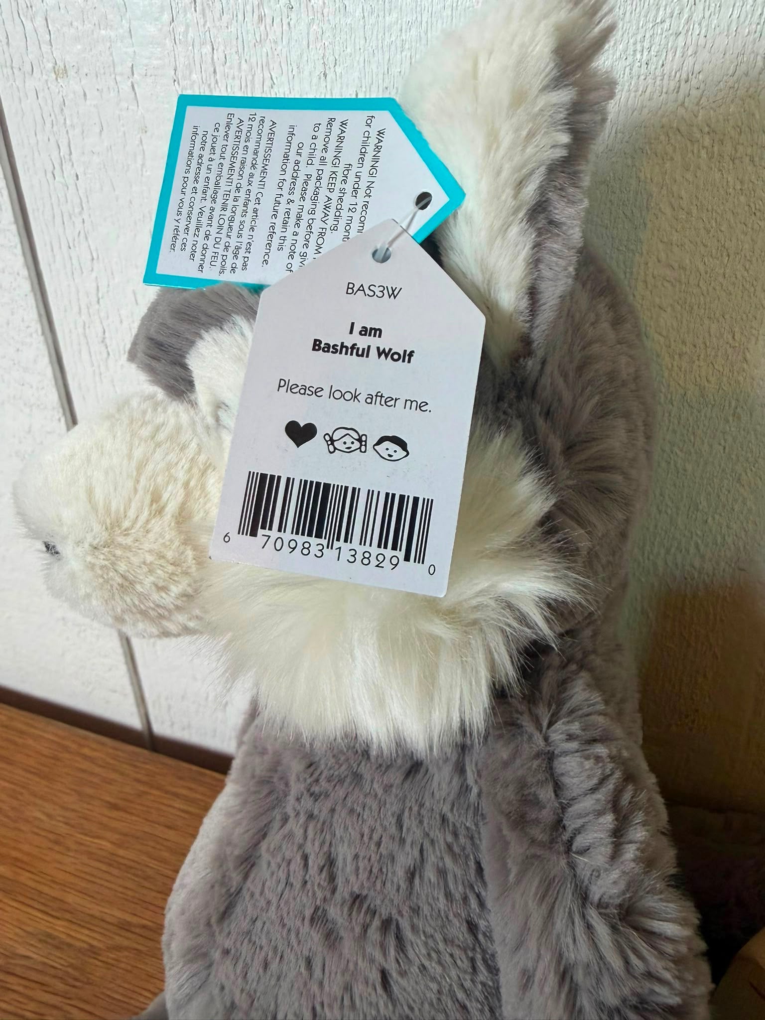 Jellycat Bashful Wolf