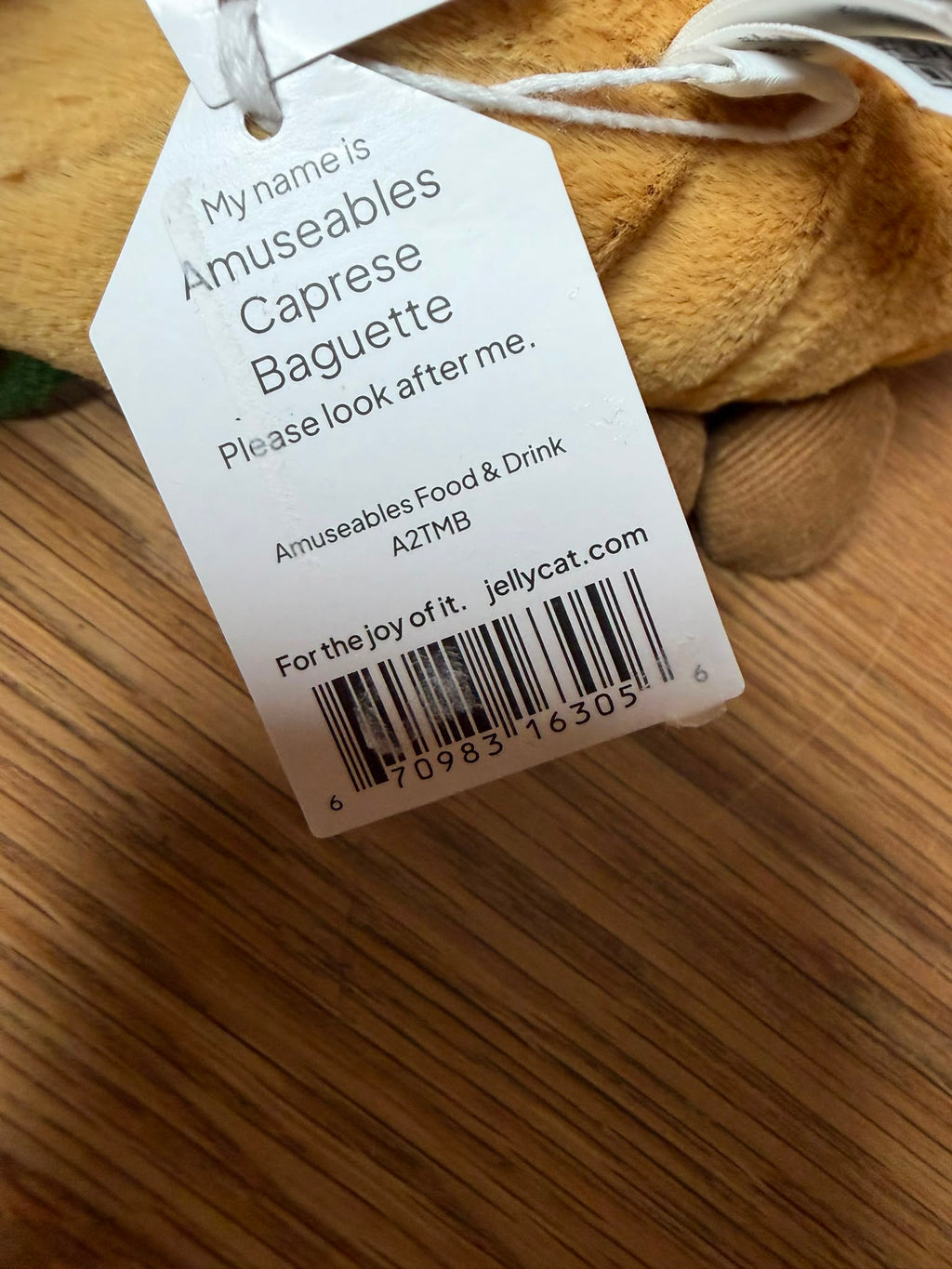 Jellycat Amusables Caprese Baguette