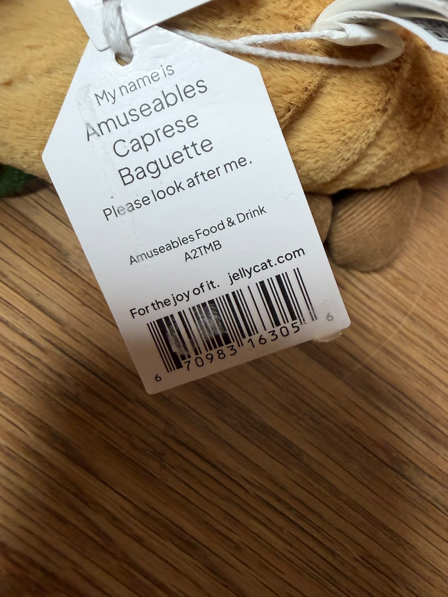 Jellycat Amusables Caprese Baguette