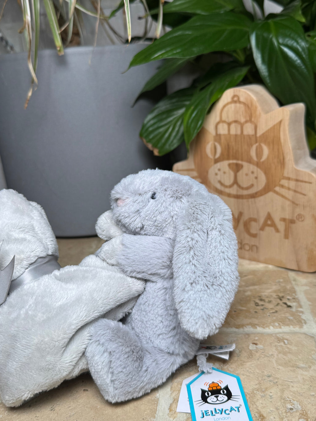 Jellycat Bashful Silver Bunny Soother