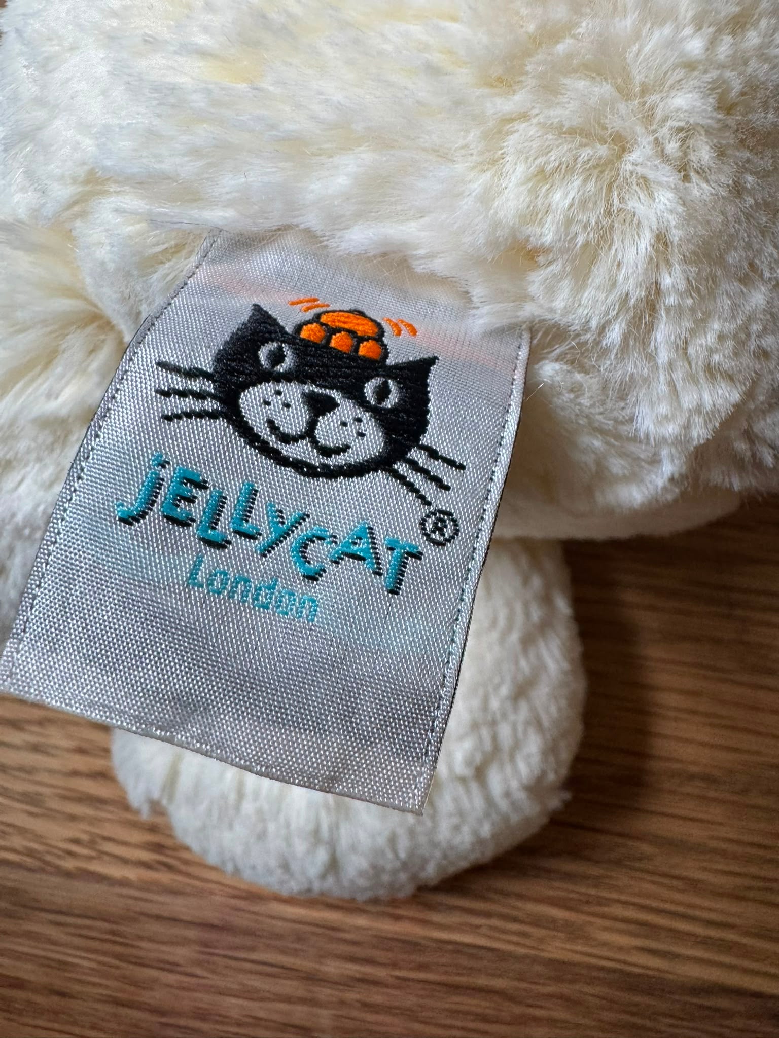 Jellycat Black & Cream Bashful Puppy- Medium