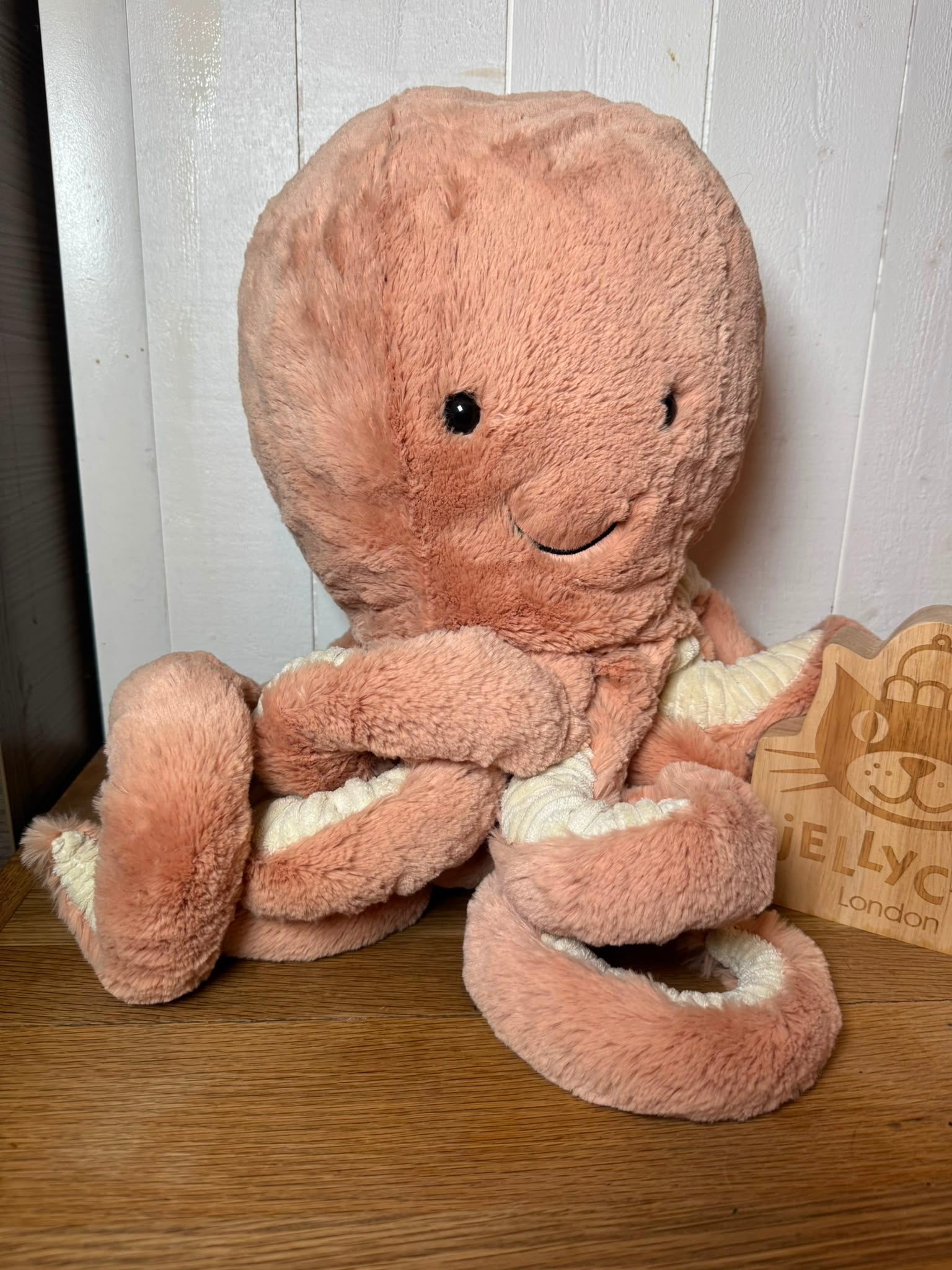Jellycat Really Big Odell Octopus - Big Tags - Cut Paper Tag