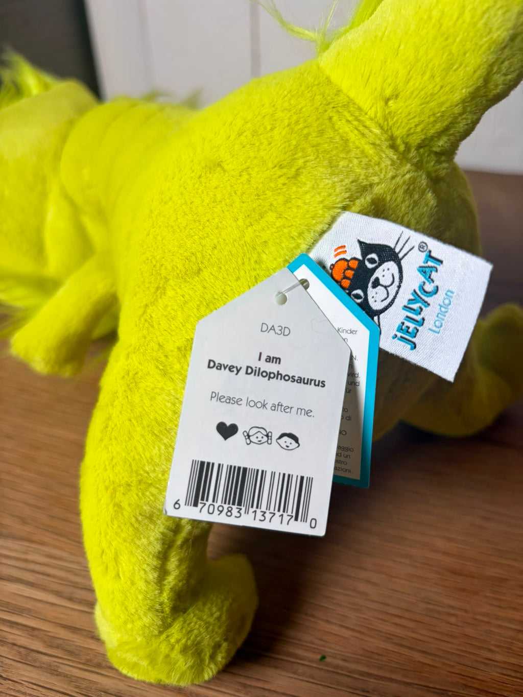 Jellycat Davey Dilophosaurus