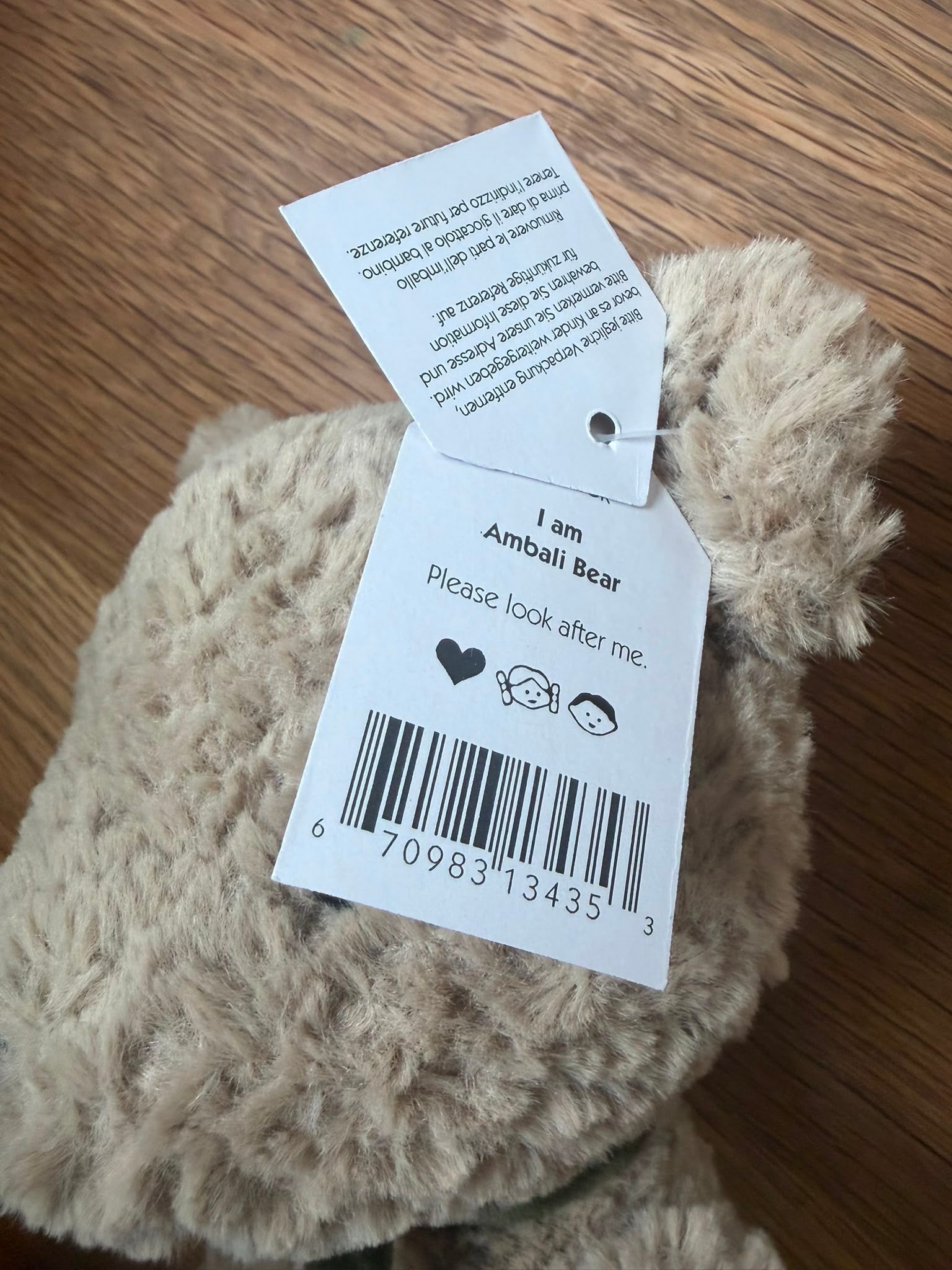 Jellycat Ambali Bear