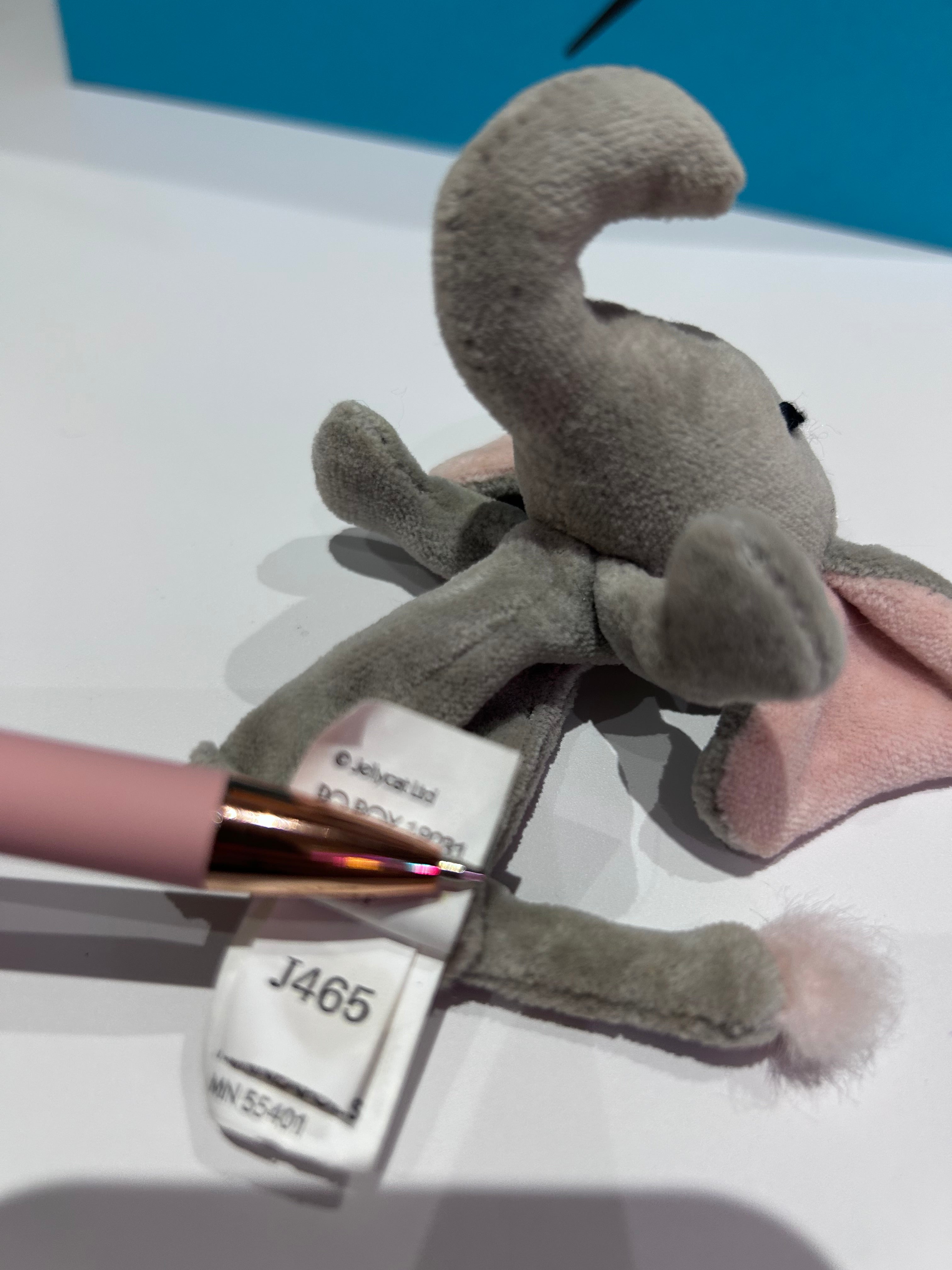 Jellycat Finger Puppet Elephant ~ 1