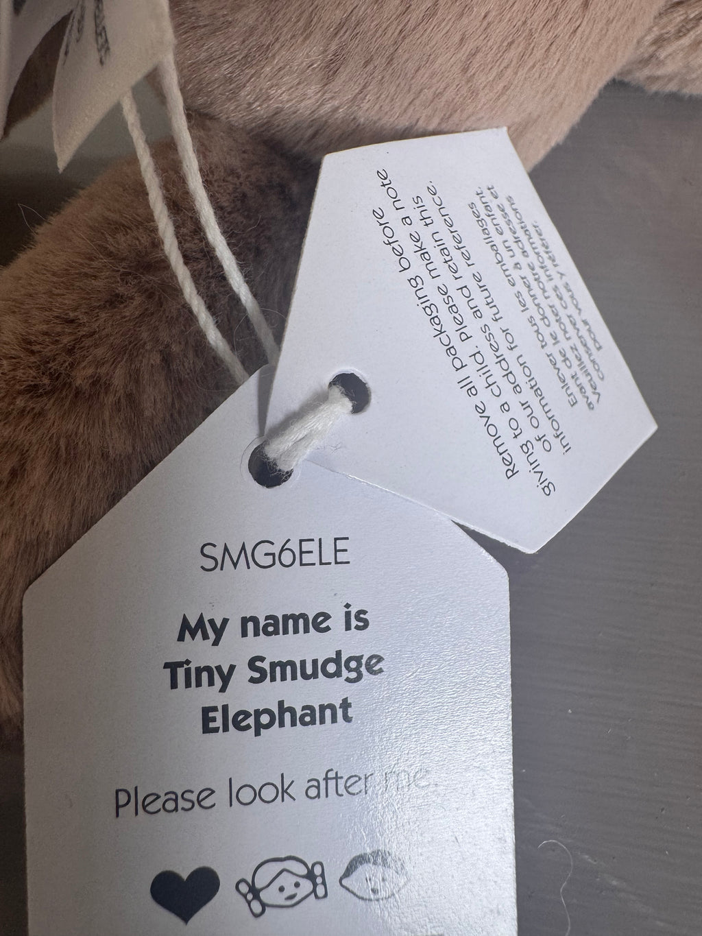 Tiny Smudge Elephant