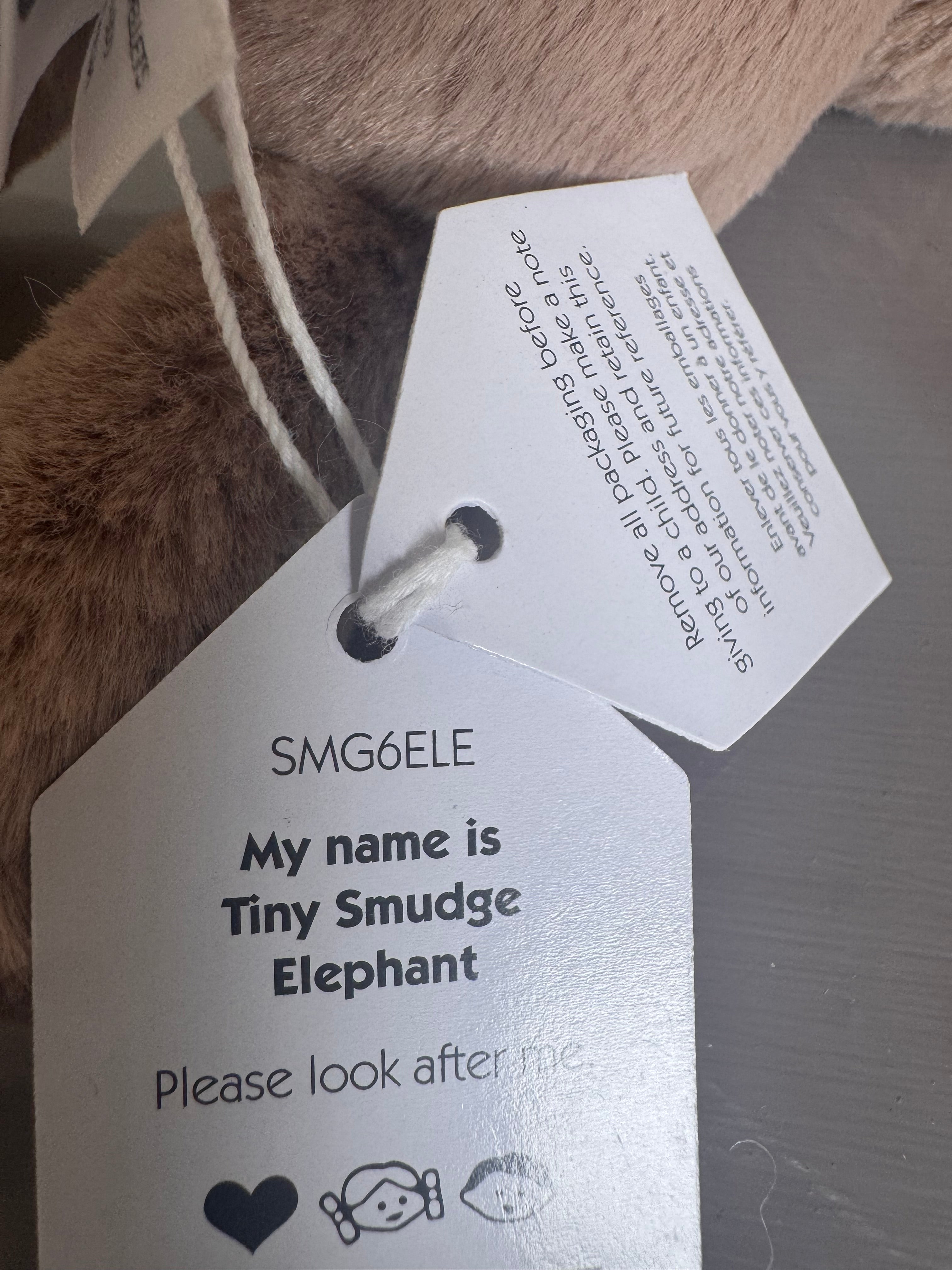 Tiny Smudge Elephant