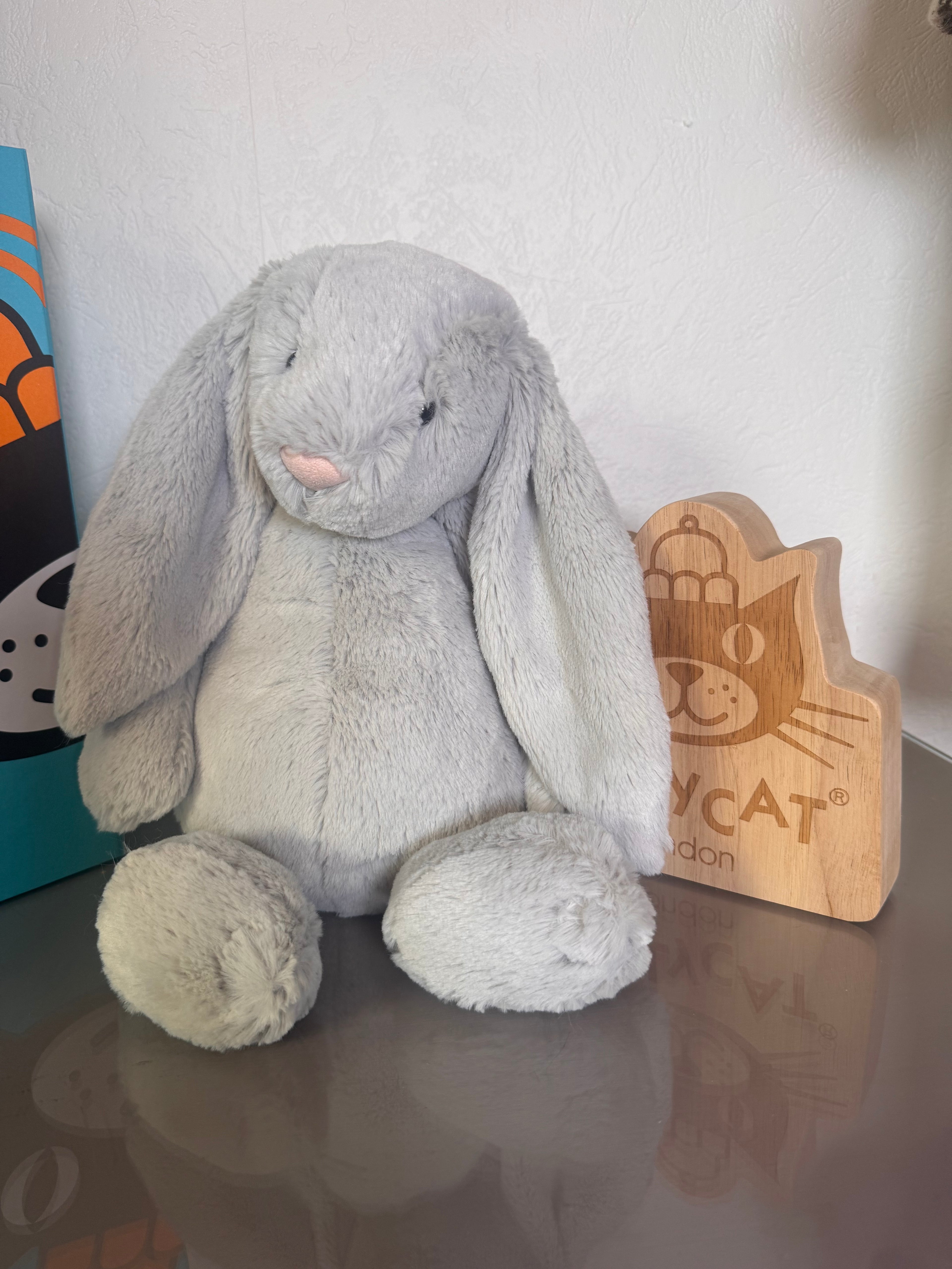 Large Silver Bashful Bunny