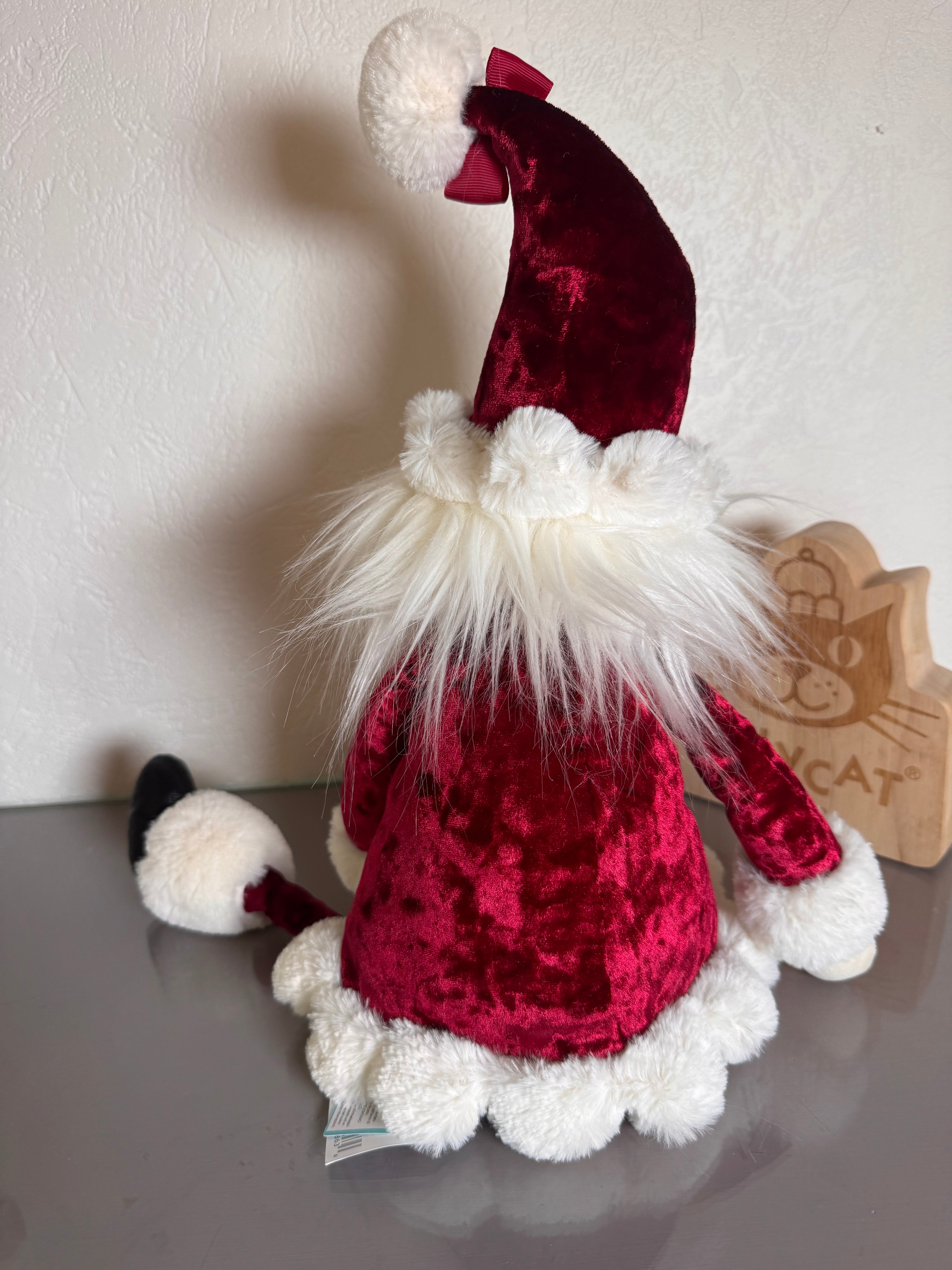 Large Cranberry Santa