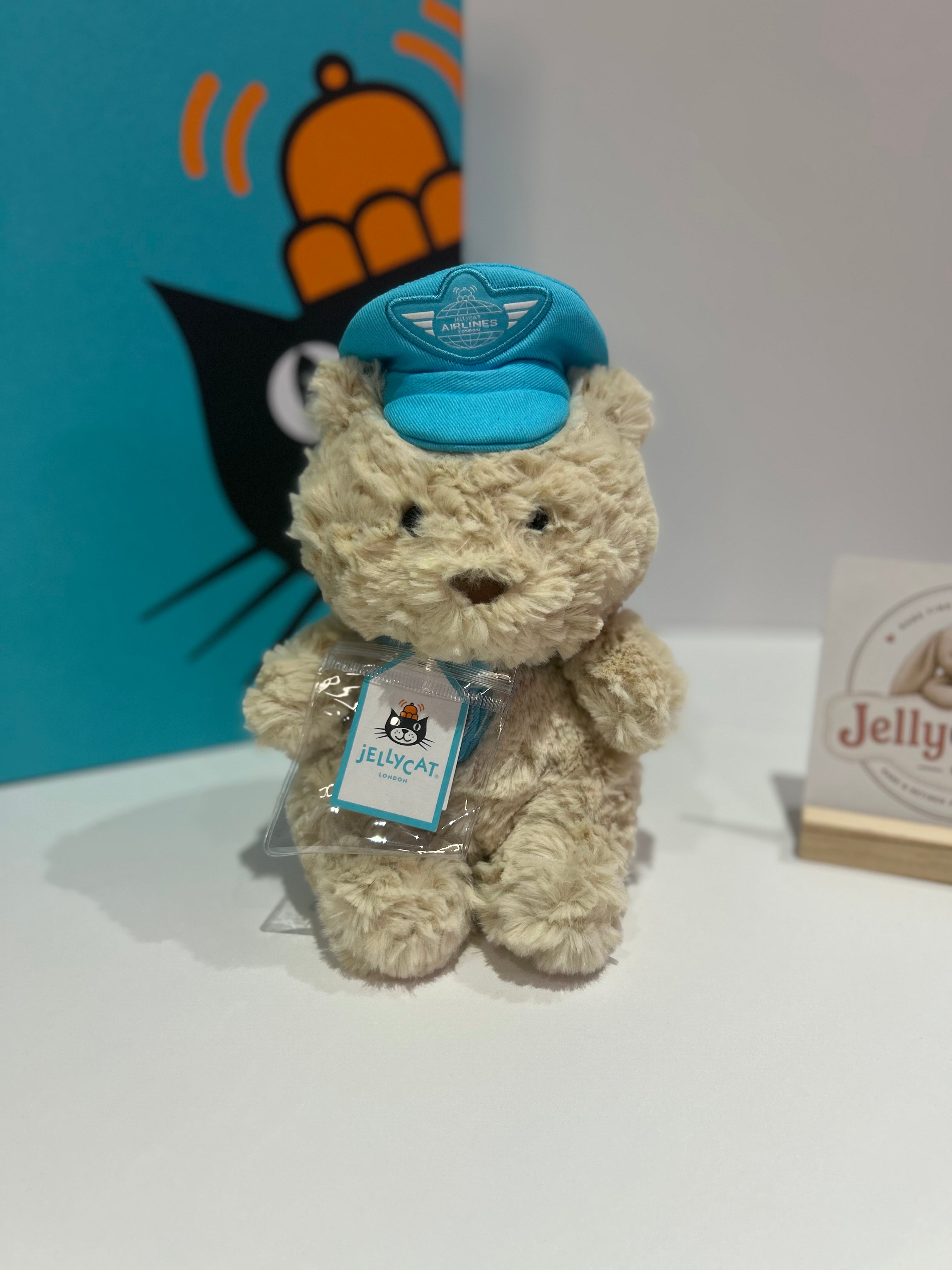 Jellycat Airlines Exclusive Pilot Bart Jr