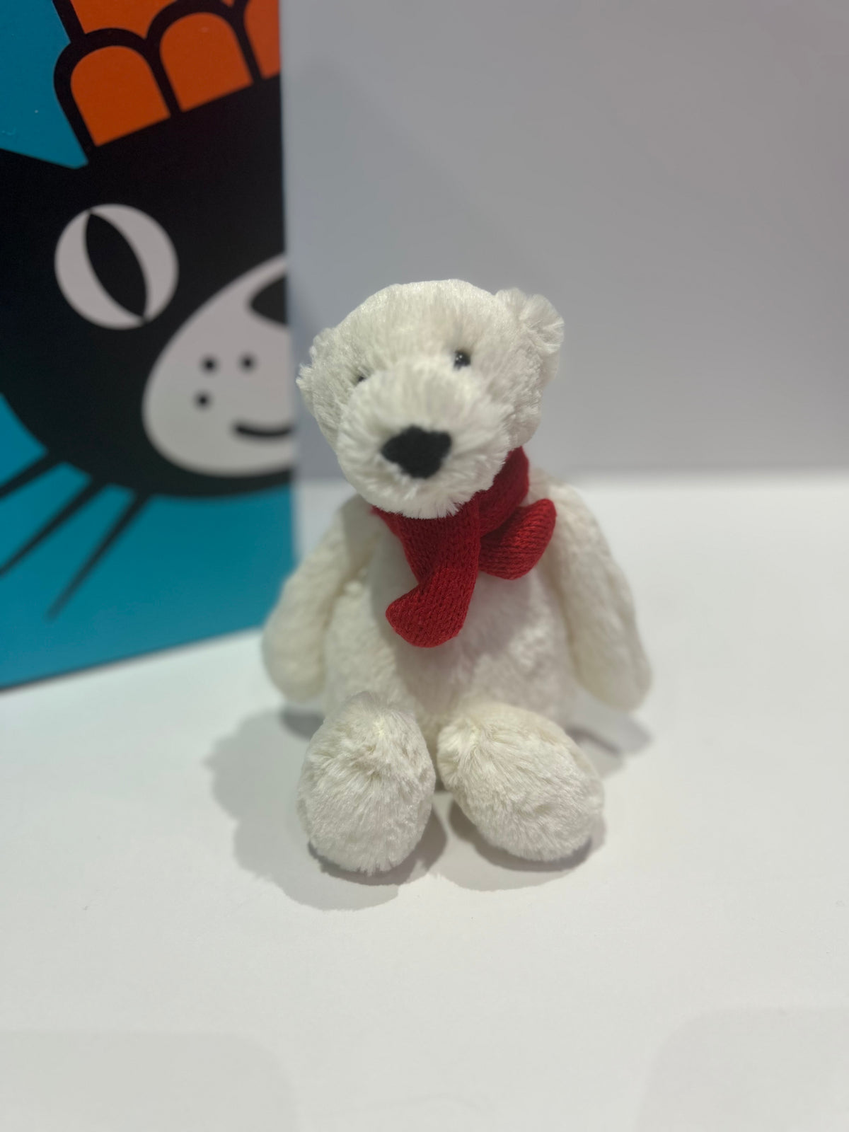 Jellycat Small Bashful Polar Bear With Scarf