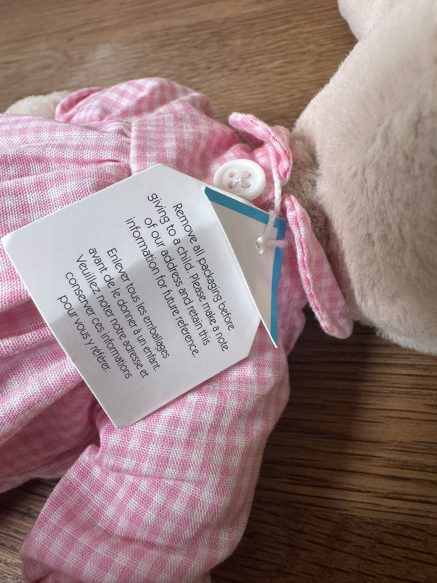 Jellycat Bedtime Lottie - Paper Tag Cut