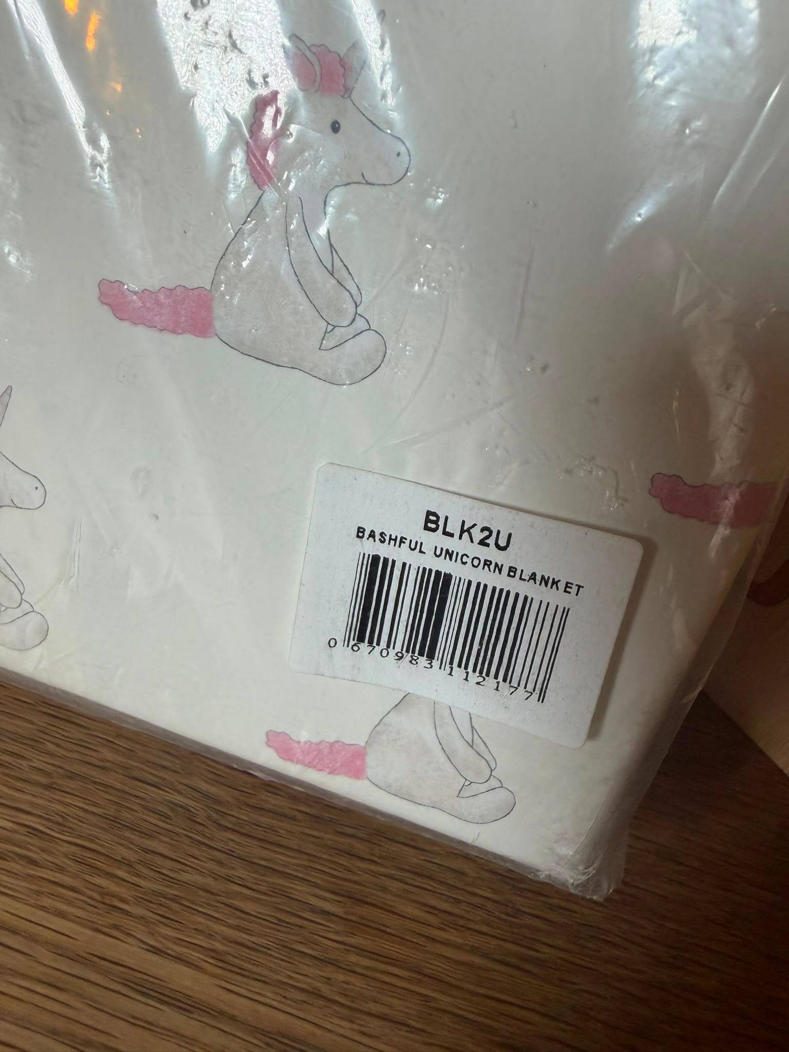 Jellycat Bashful Unicorn Blanket