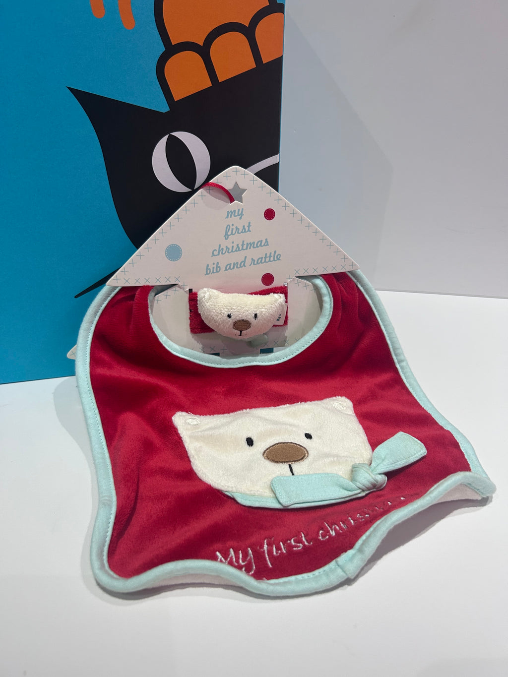 Jellycat ‘My First Christmas’ Bib and Rattle
