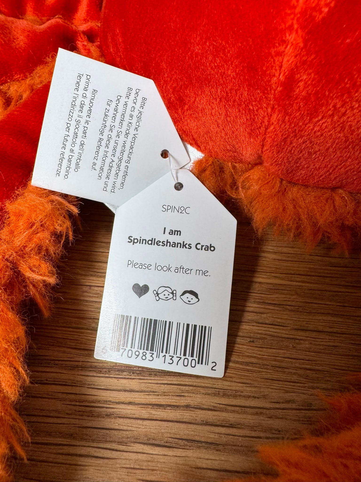 Jellycat Spindleshanks Crab
