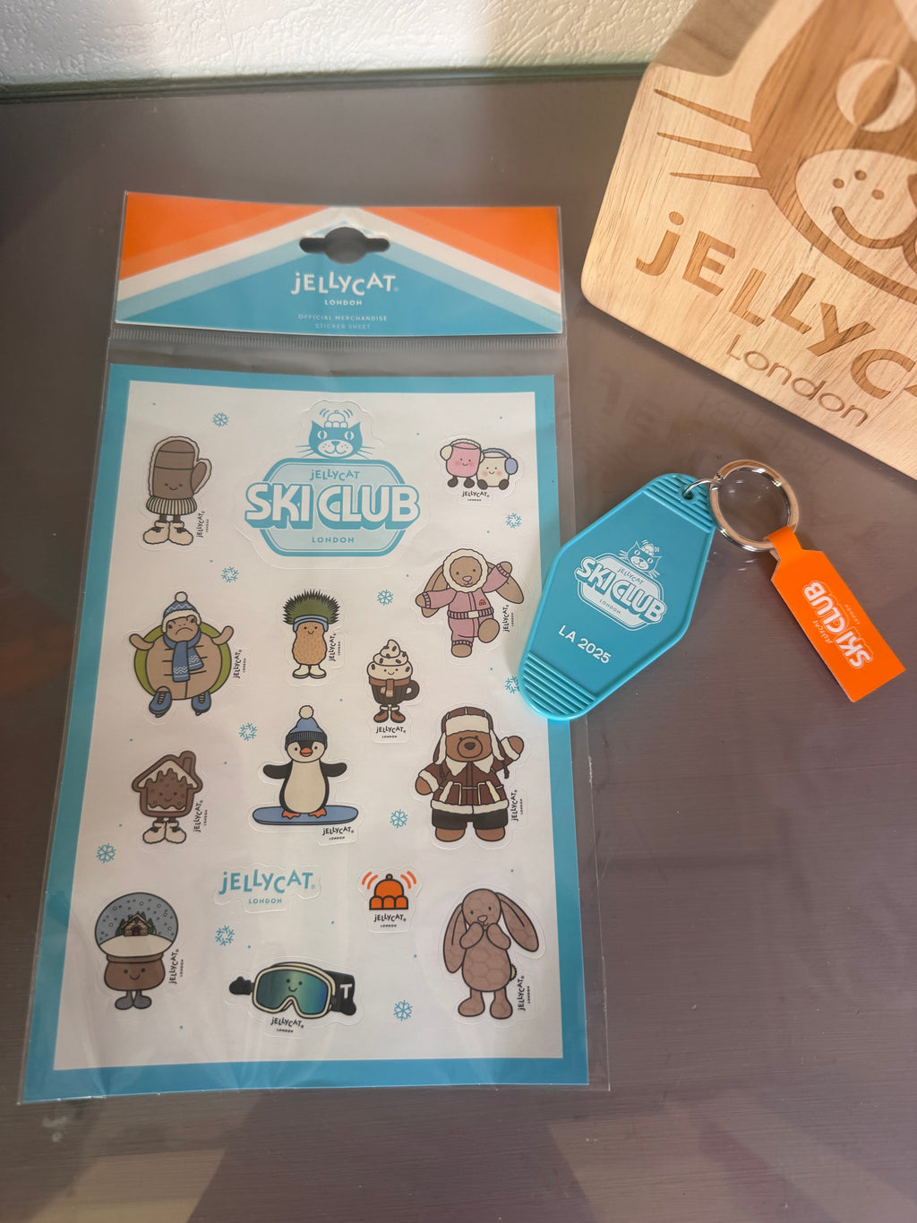 Ski Club Keyring and Stickers