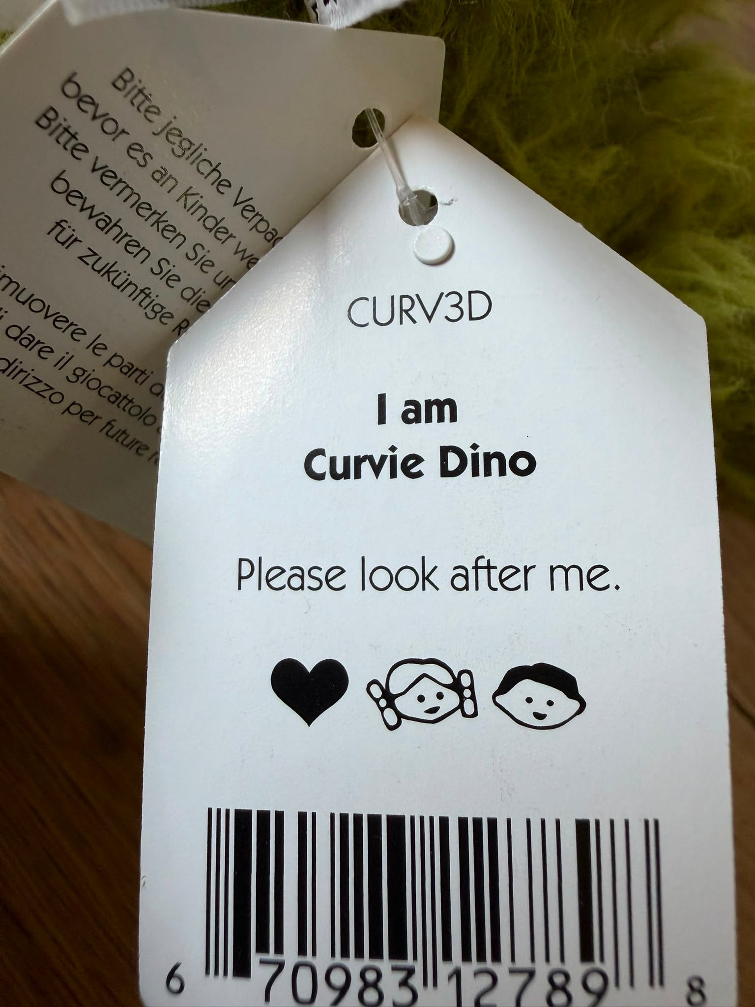 Jellycat Curvie Dino