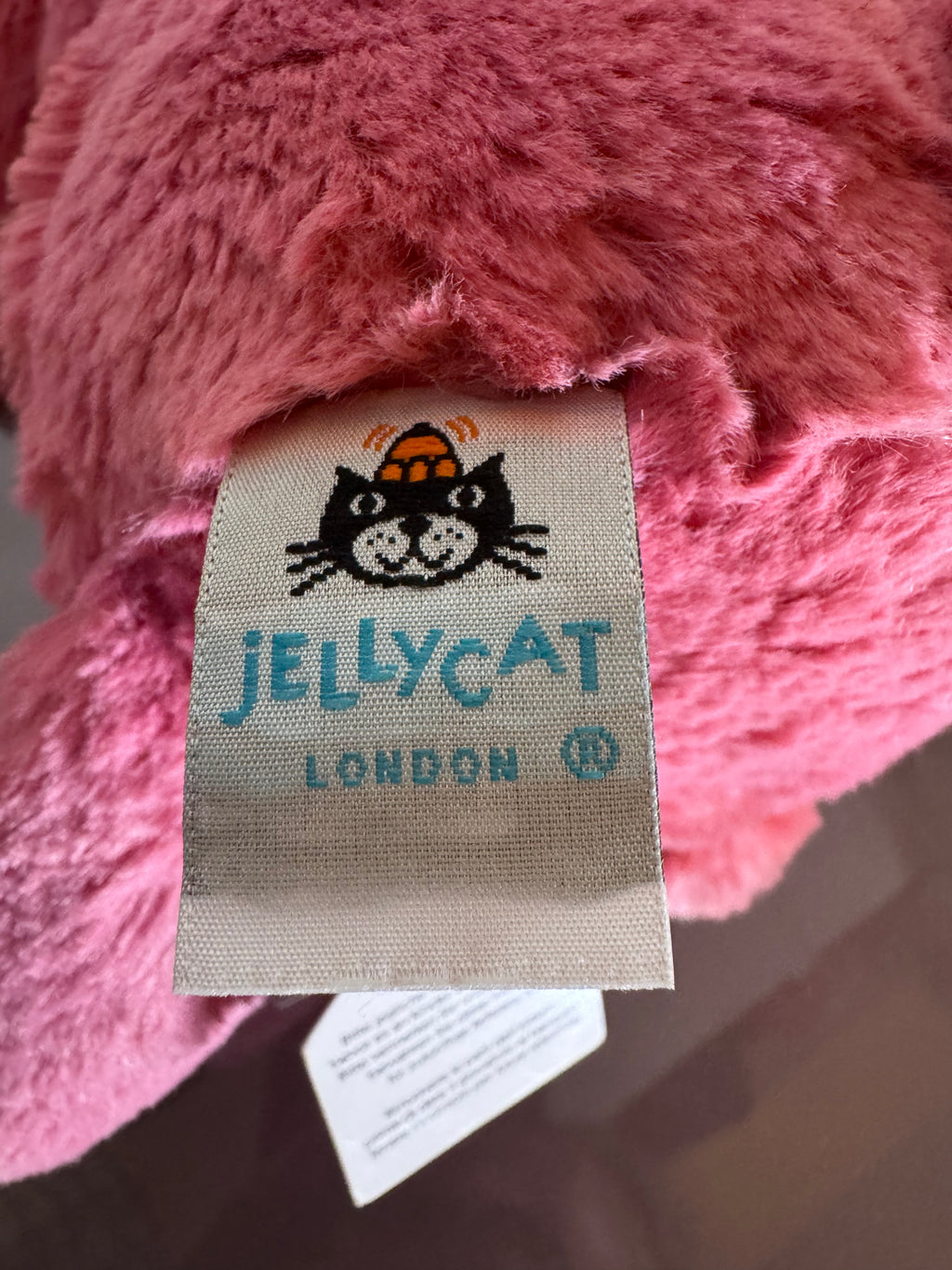 Jellycat Medium Cerise Bunny/ Tagged