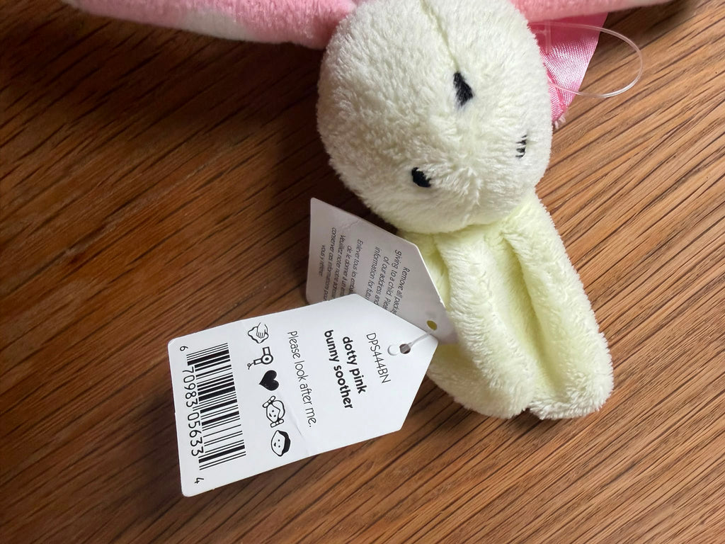 Jellycat Dotty Pink Bunny Soother