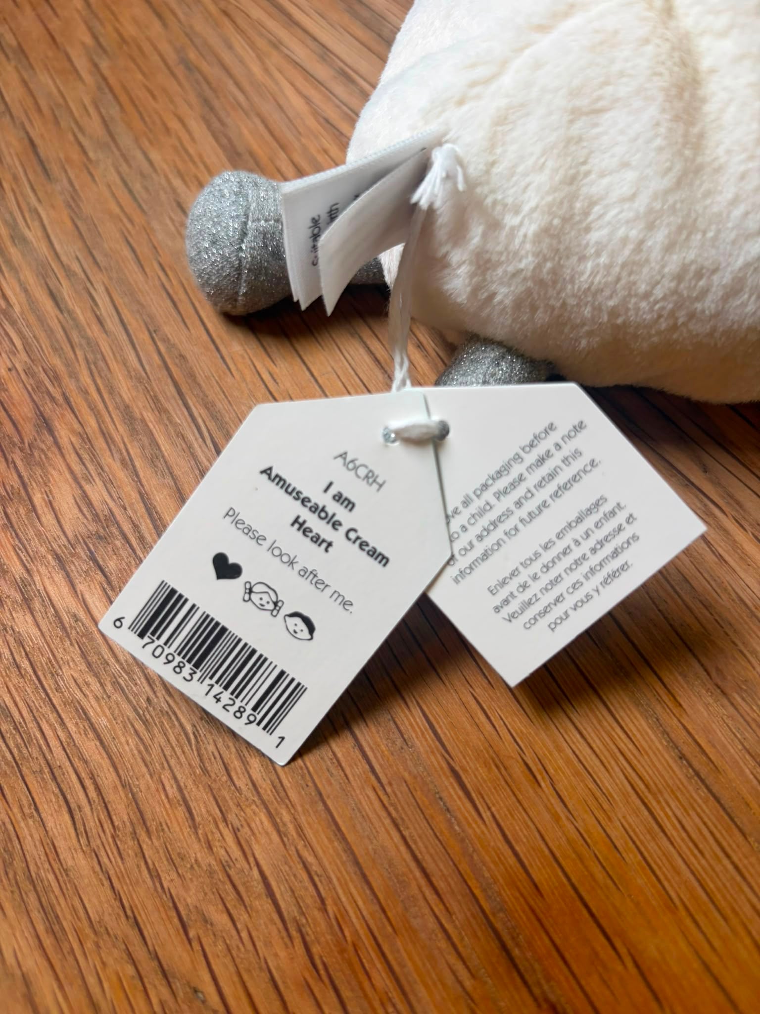 Jellycat Amuseable Cream Heart