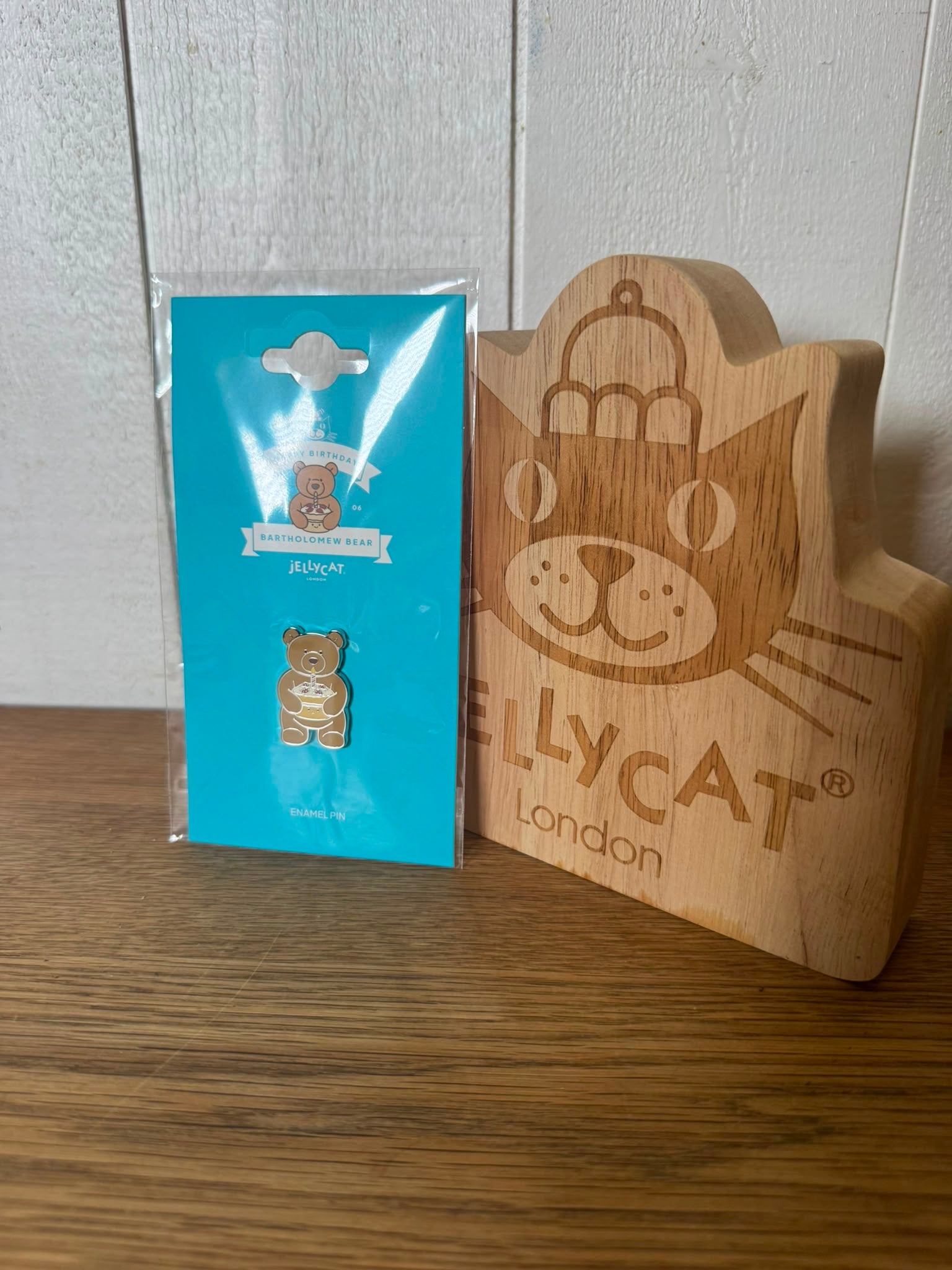 Jellycat Birthday Bart Pin Badge