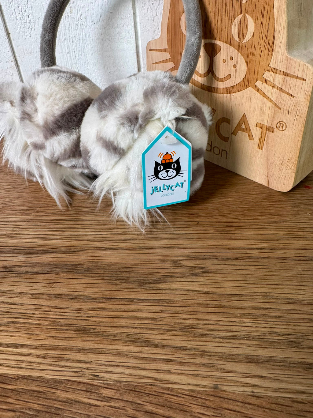 Jellycat Sasha Snow Tiger Earmuffs