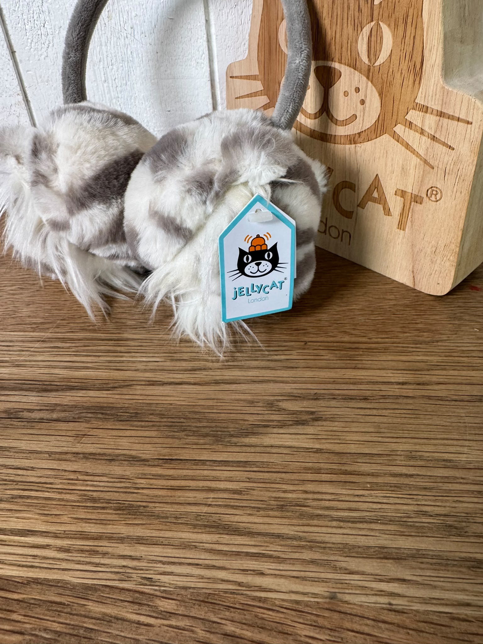 Jellycat Sasha Snow Tiger Earmuffs