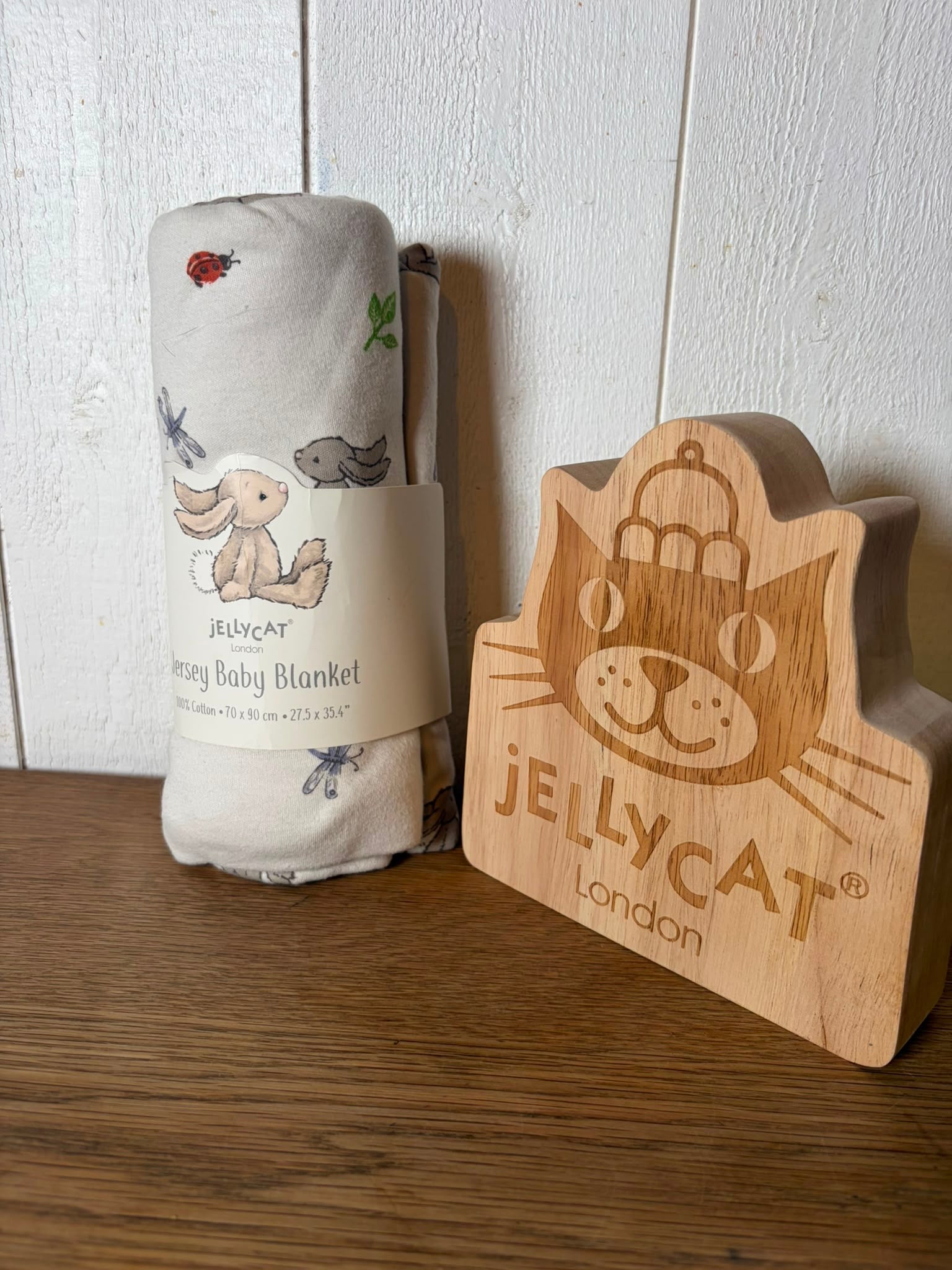 Jellycat Bashful Bunny Jersey Blanket