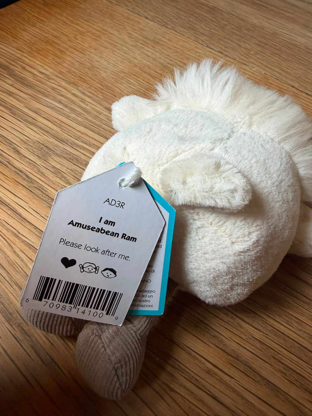 Jellycat Amuseabean Ram