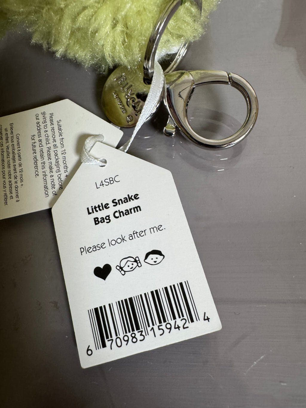 Jellycat Little Snake Bag Charm