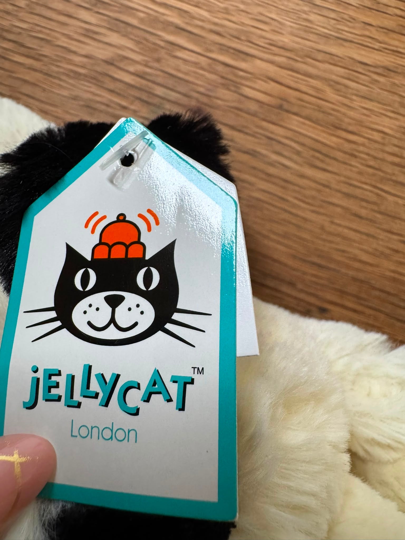 Jellycat Bashful Black & Cream Puppy Bag