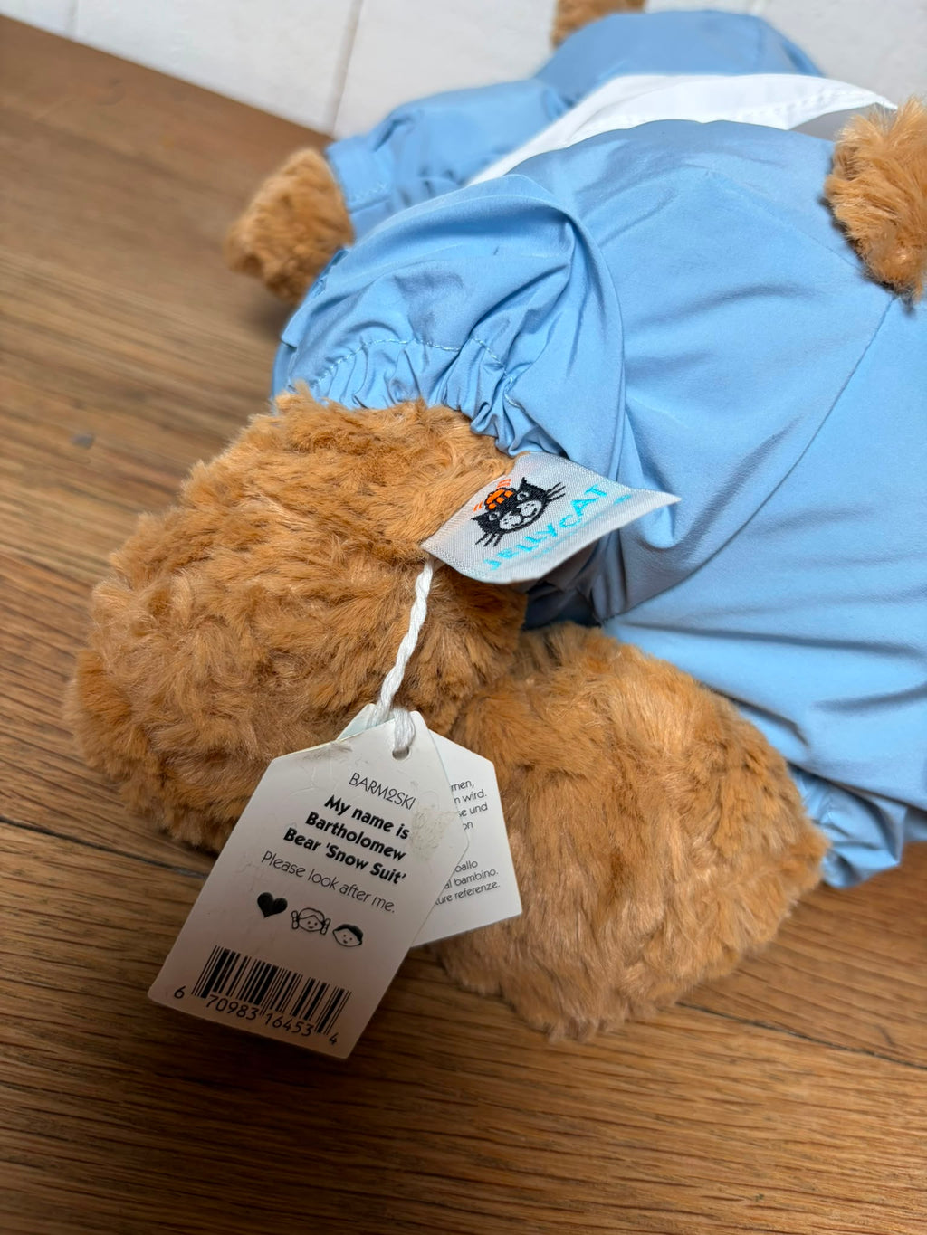 Jellycat Bartholomew Bear In A Snowsuit