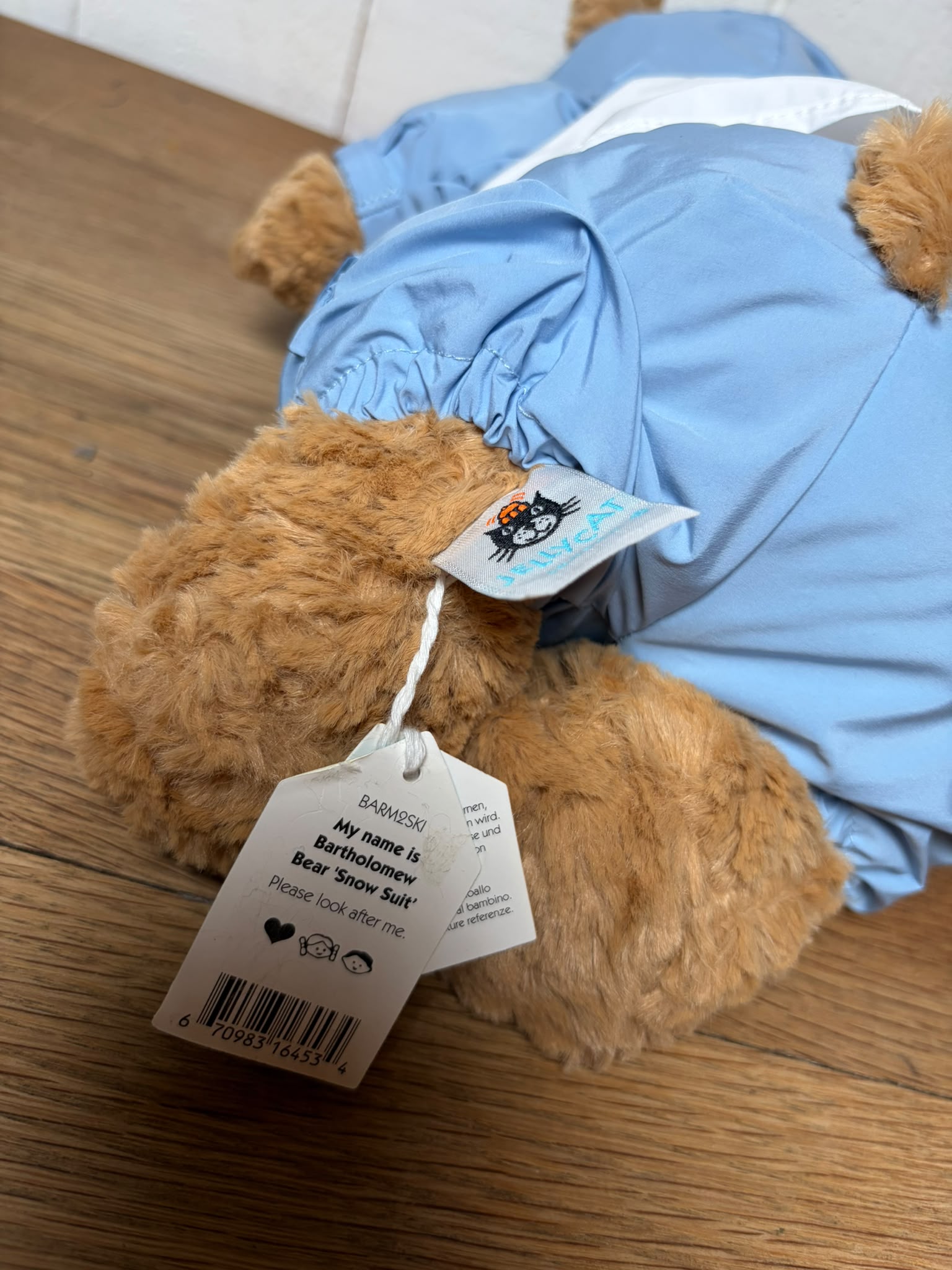 Jellycat Bartholomew Bear In A Snowsuit