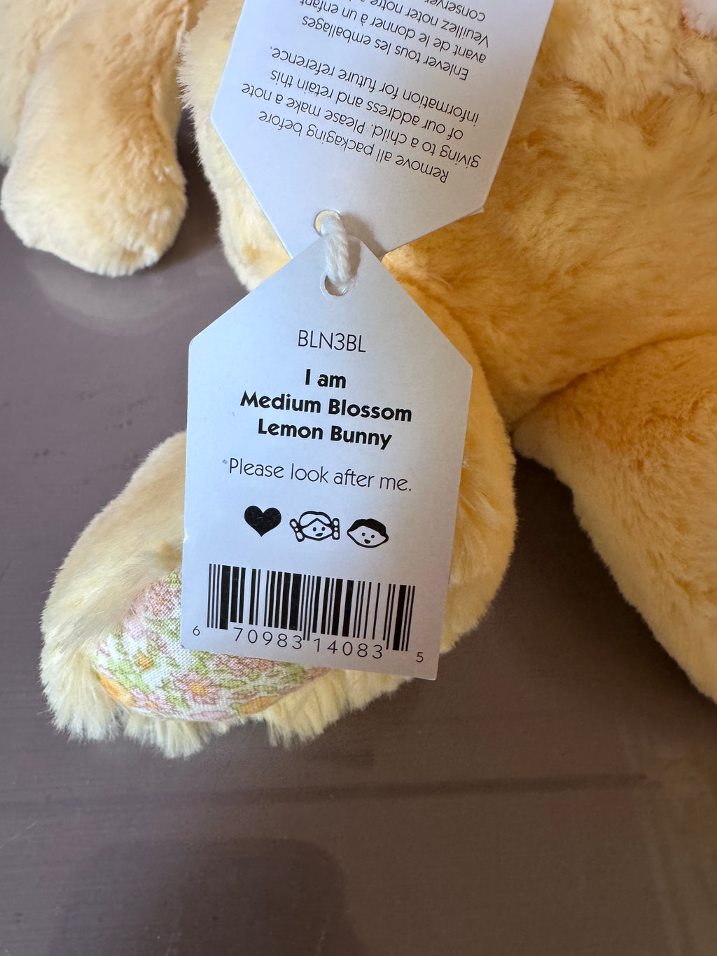 Medium Lemon Blossom Bunny