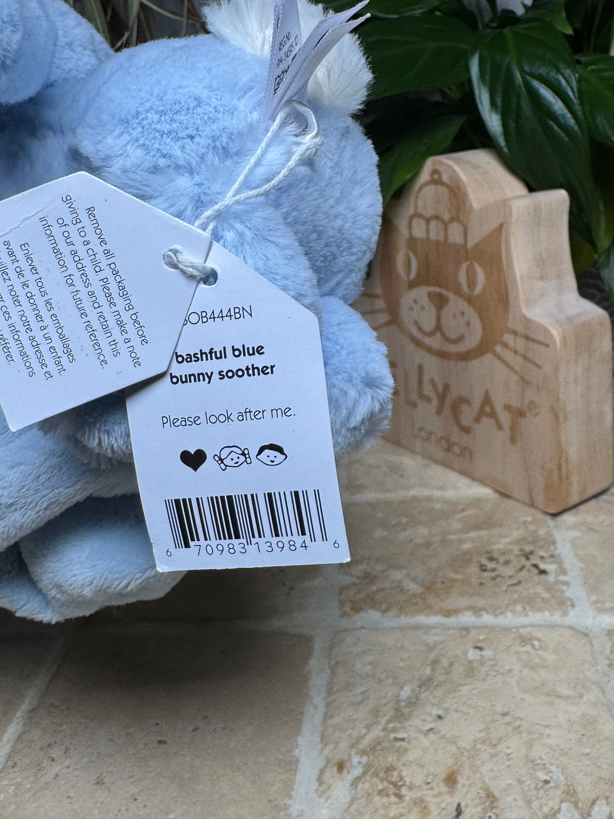 Jellycat Bashful Blue Bunny Soother