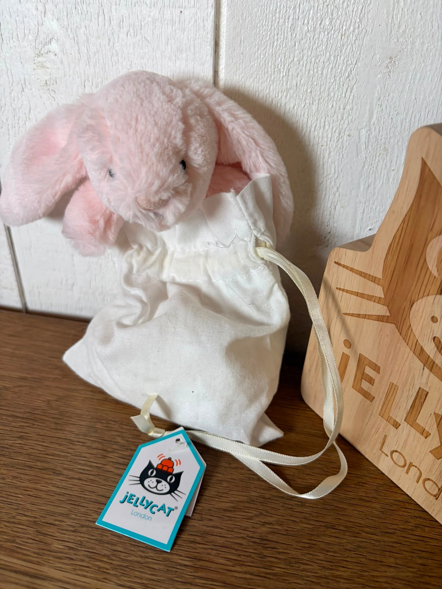 Jellycat Bashful Pink Bunny Muslin